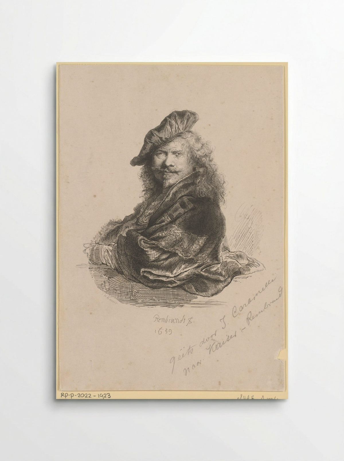 Portret van Rembrandt van Rijn - Jan Caramelli - Poster