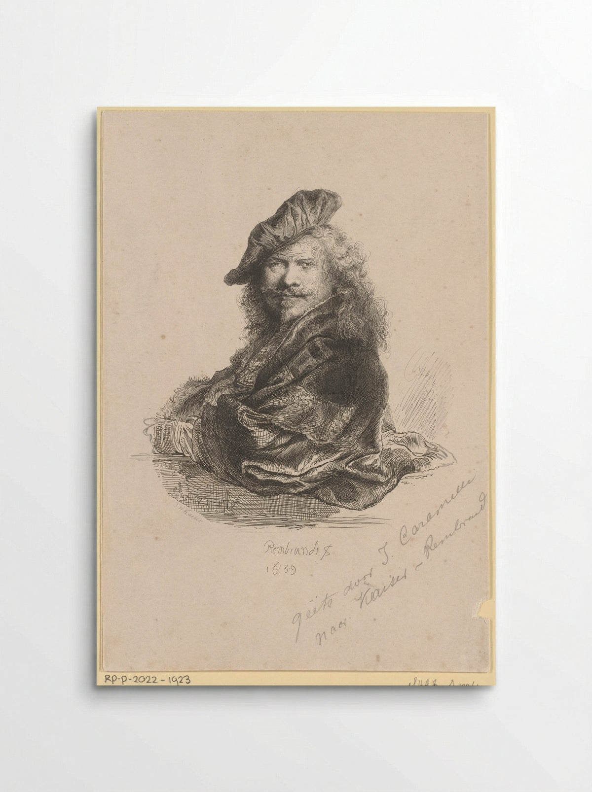 Portret van Rembrandt van Rijn - Jan Caramelli - Poster