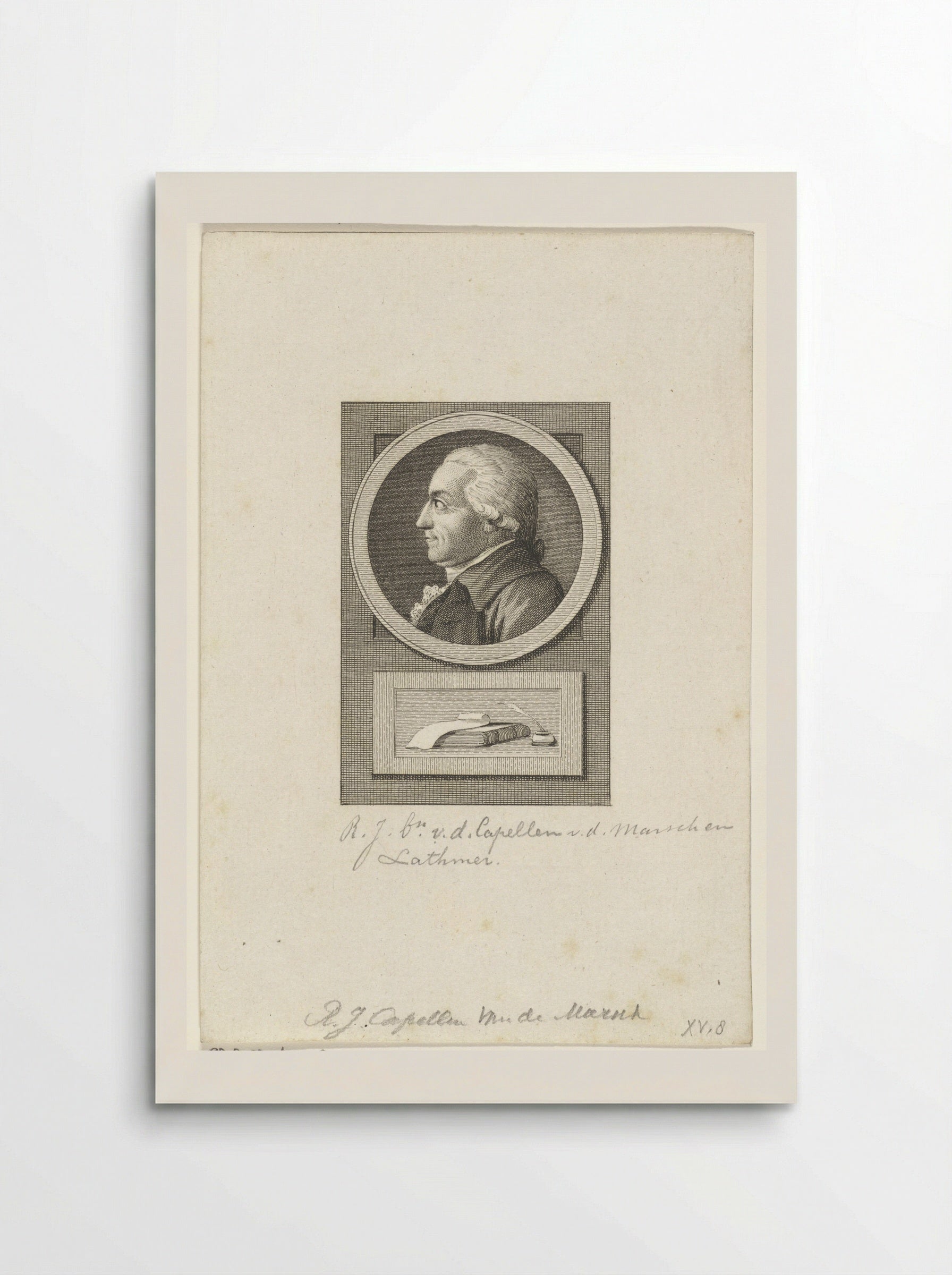 Portret van Robert Jasper van der Capellen - Reinier Vinkeles - Poster