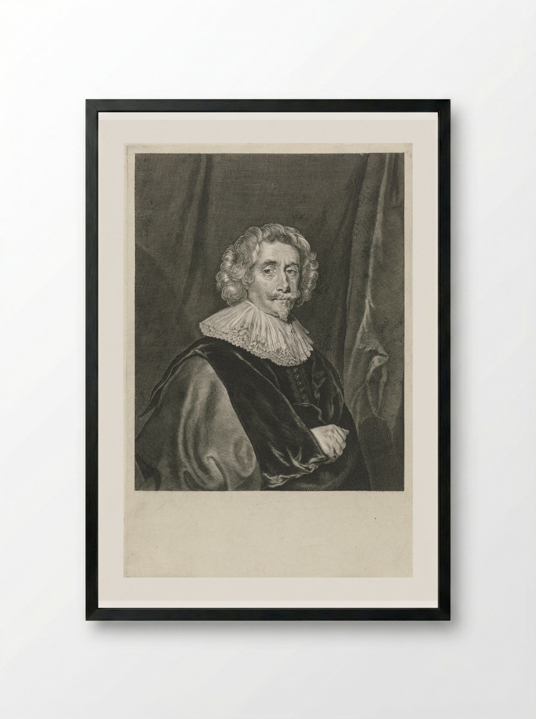 Portret van Sir John Webster - Theodor Matham - Framed Print Black