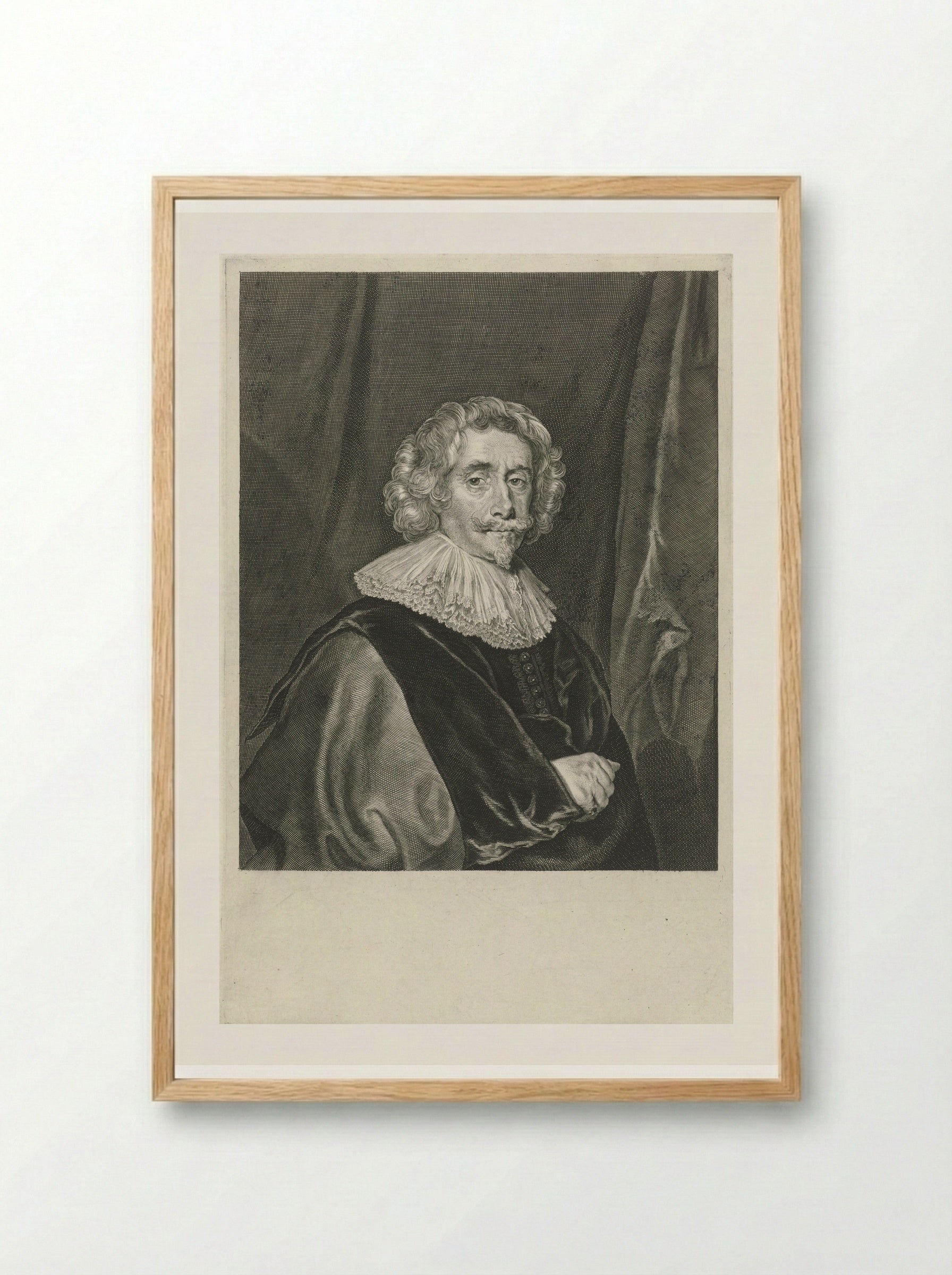 Portret van Sir John Webster - Theodor Matham - Framed Print Wood