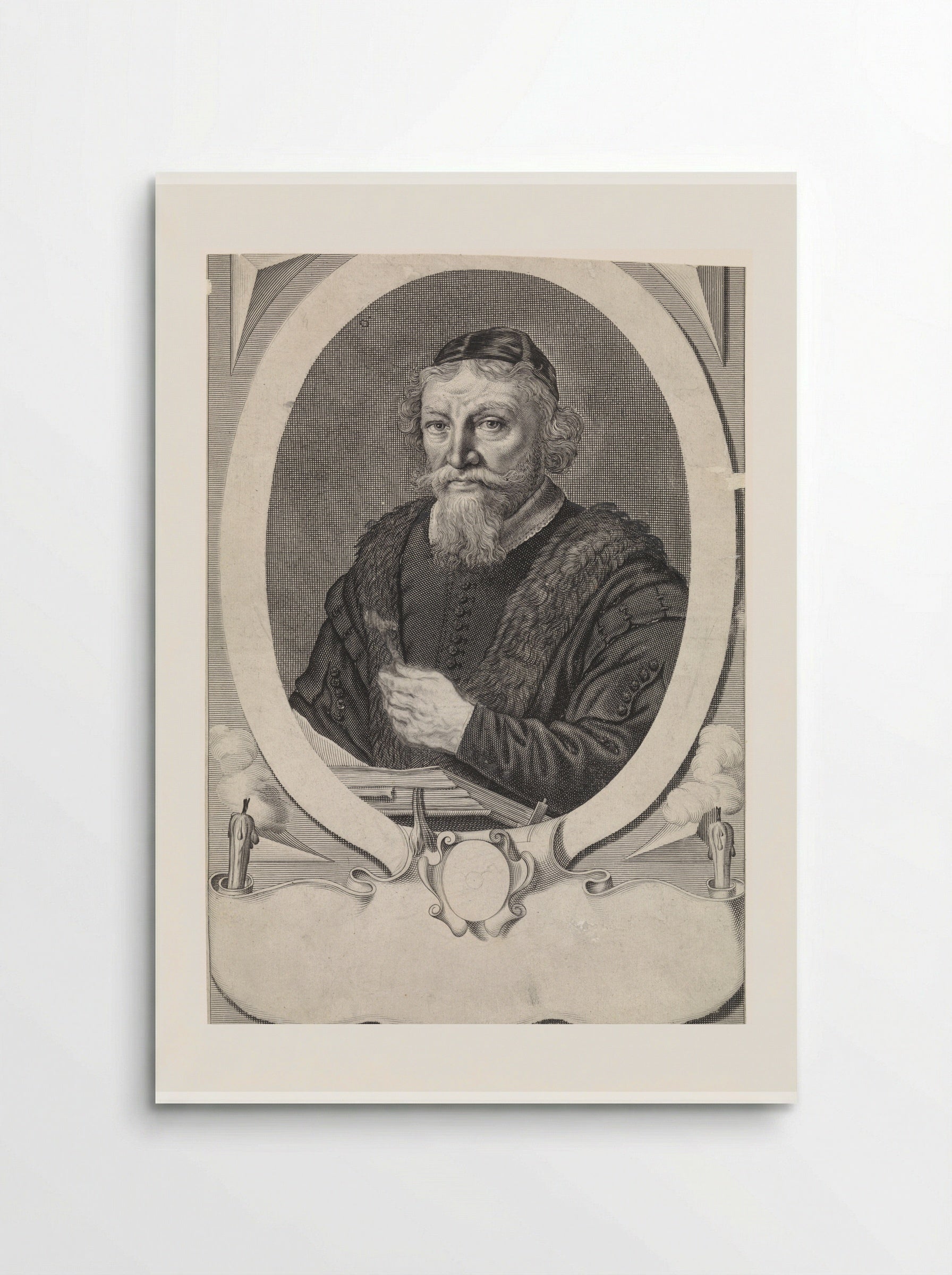 Portret van Stephan Crachtius - Theodor Matham - Poster