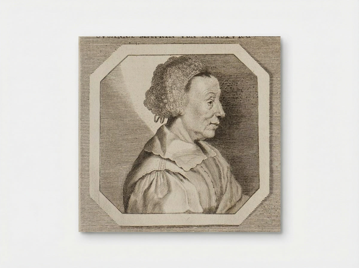 Portret van Susanna Mayr - Georg Andreas Wolfgang - Poster