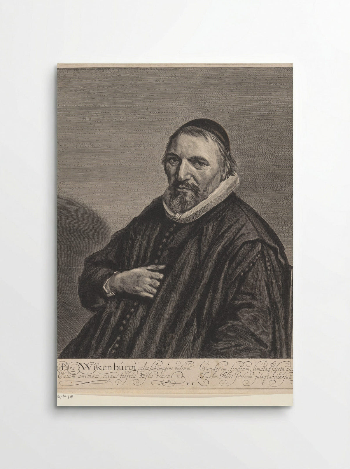 Portret van Theodorus Wikenburg - Jonas Suyderhoef - Poster
