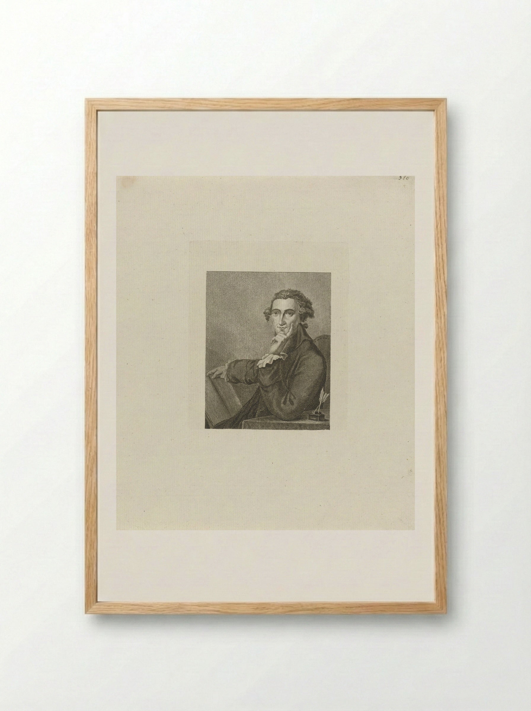 Portret van Thomas Paine - Theodorus de Roode - Framed Print Wood