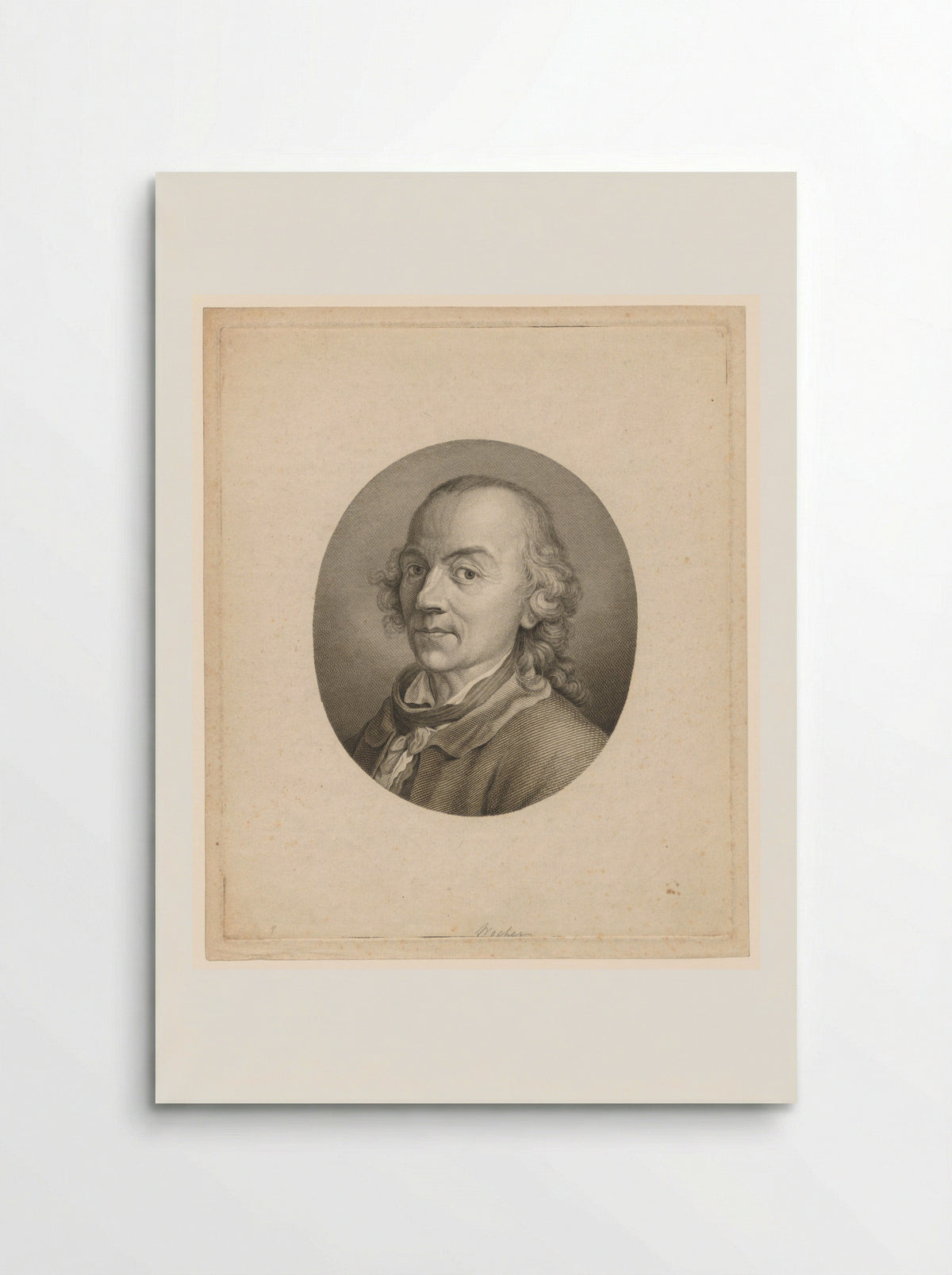 Portret van Tiberius Dominikus Wocher - John Hall - Poster