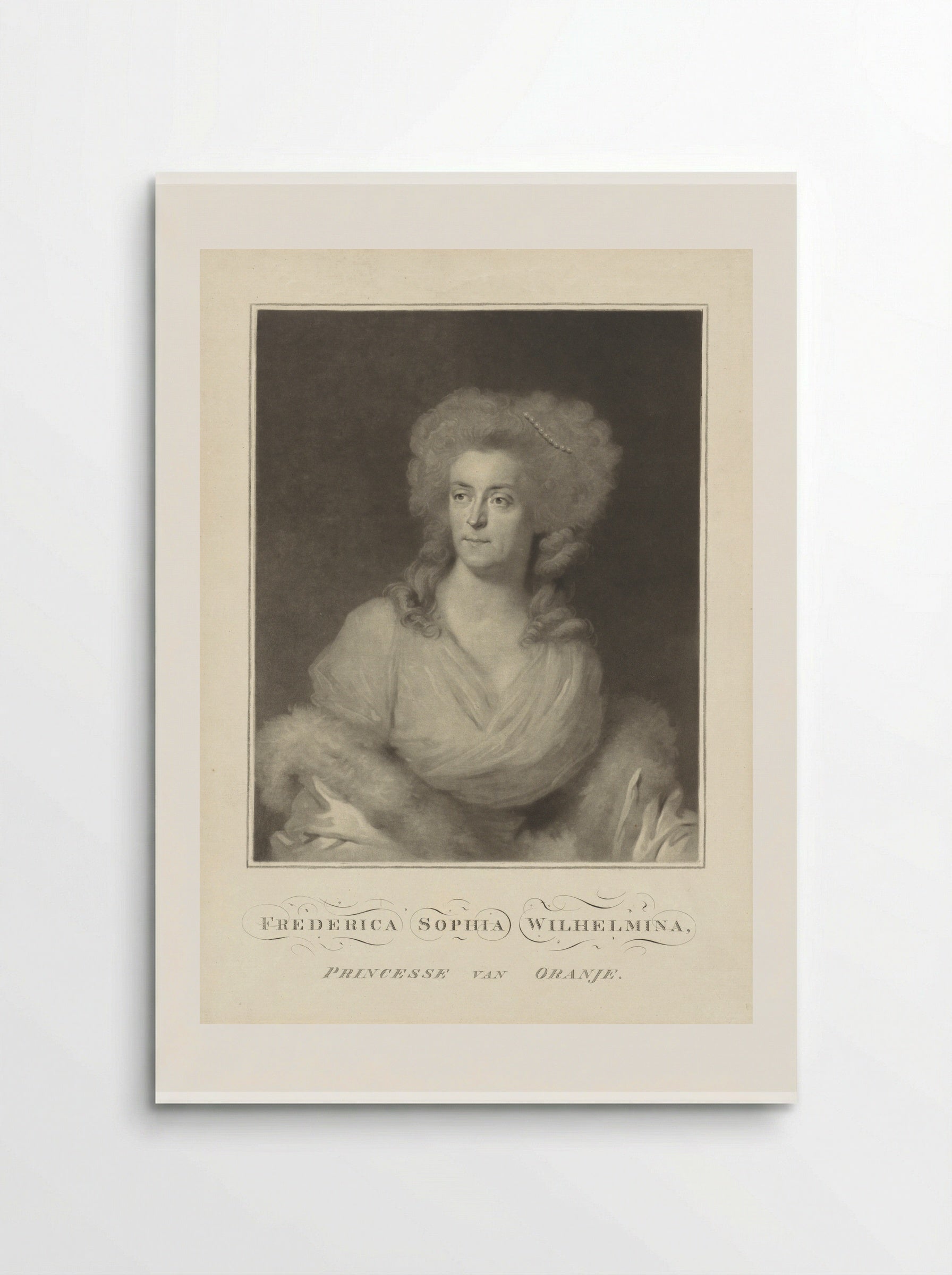 Portret van Wilhelmina van Pruisen - Charles Howard Hodges - Poster