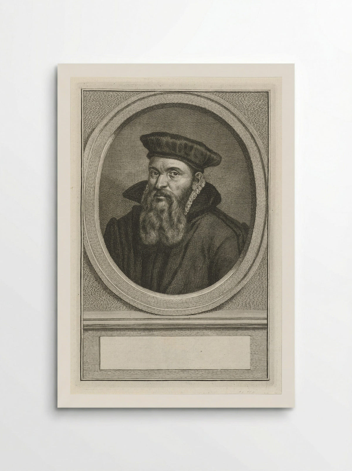 Portret van Willem Bardes - Jacob Houbraken - Poster