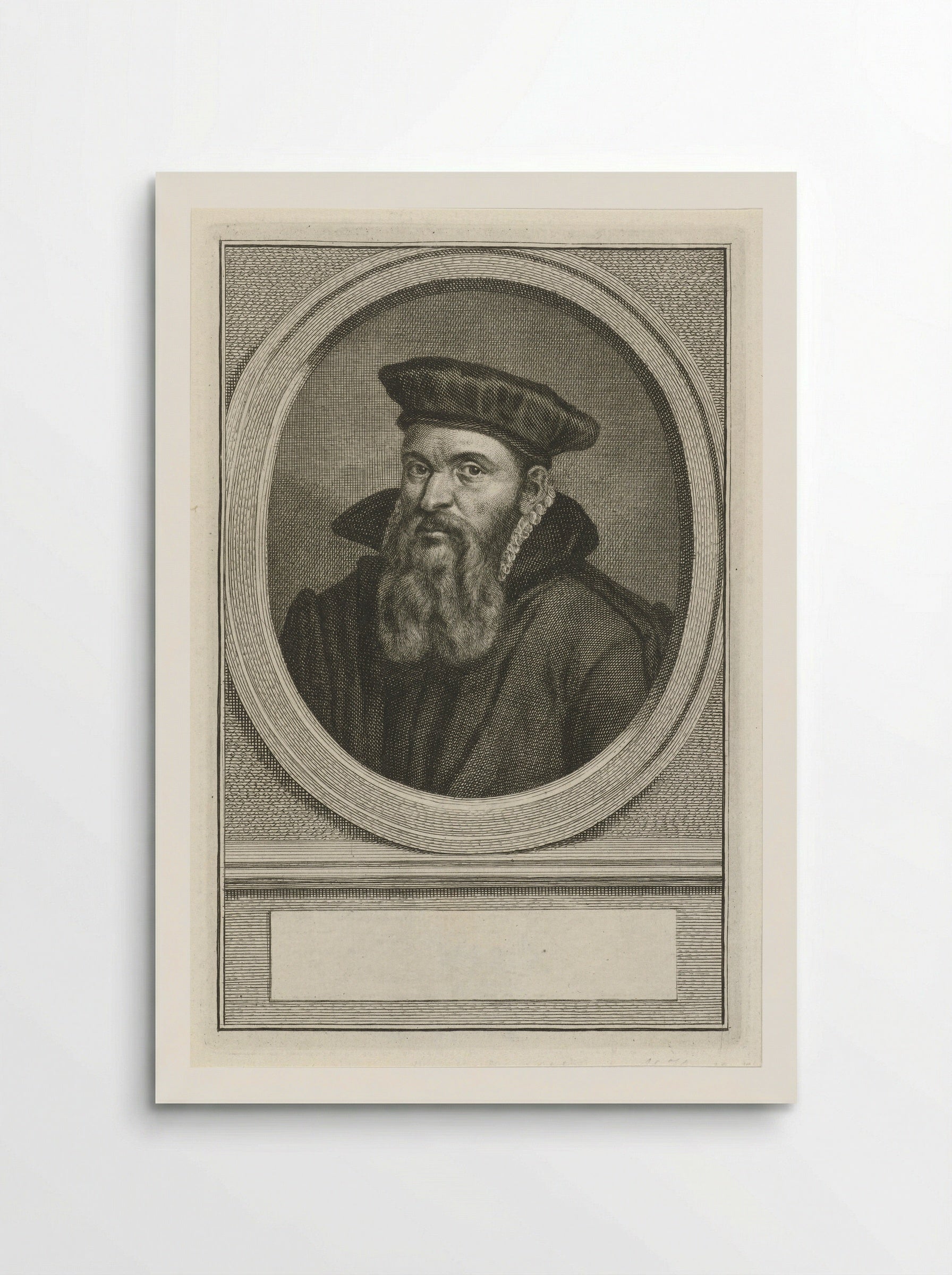 Portret van Willem Bardes - Jacob Houbraken - Poster
