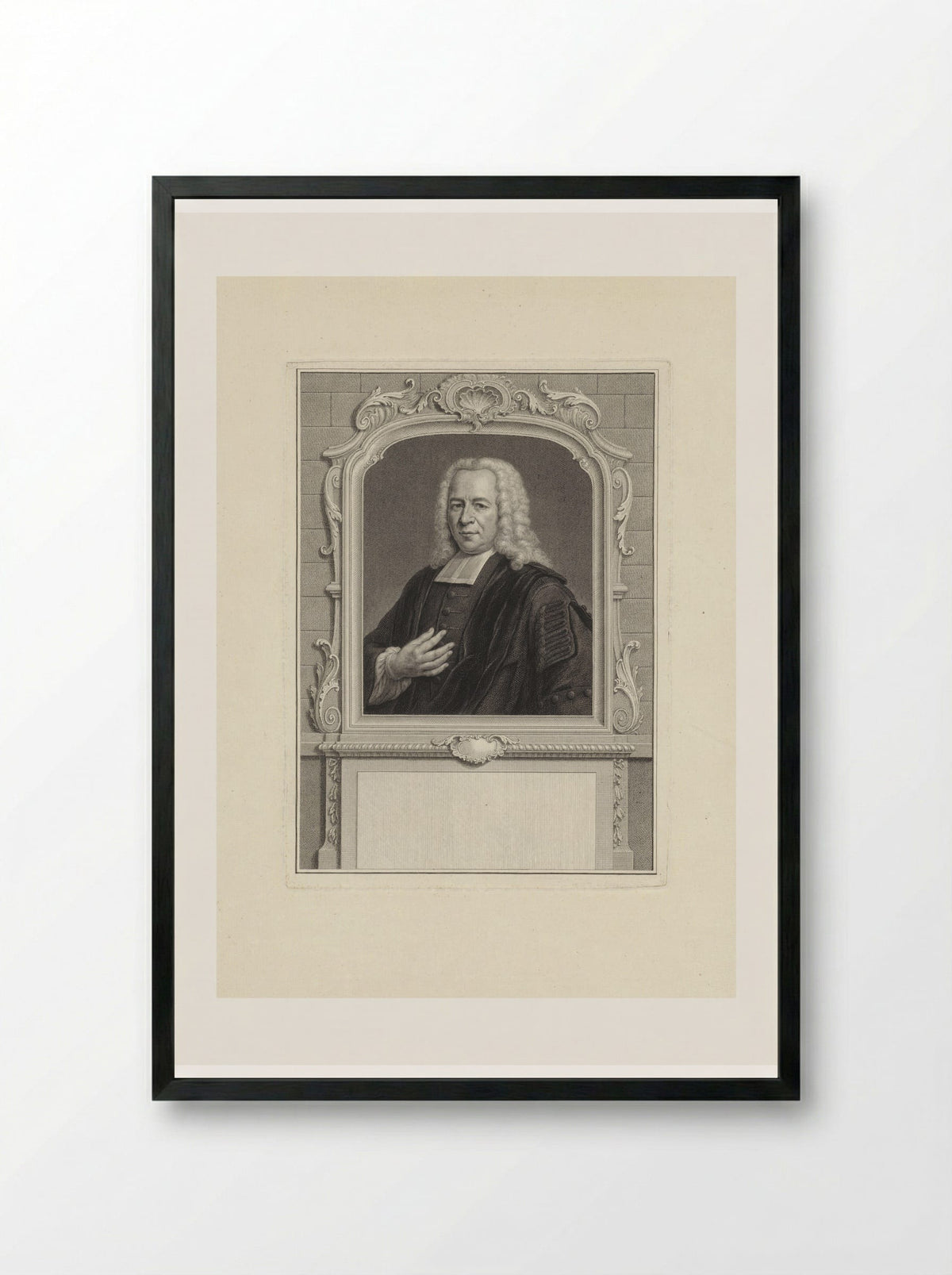 Portret van Willem van Irhoven - Pieter Tanjé - Framed Print Black
