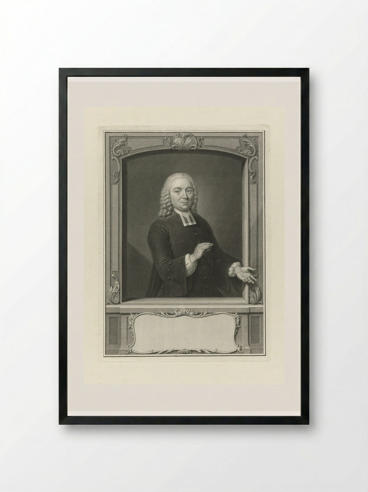 Portret van Willem van den Broek - Pieter Tanjé - Framed Print Black