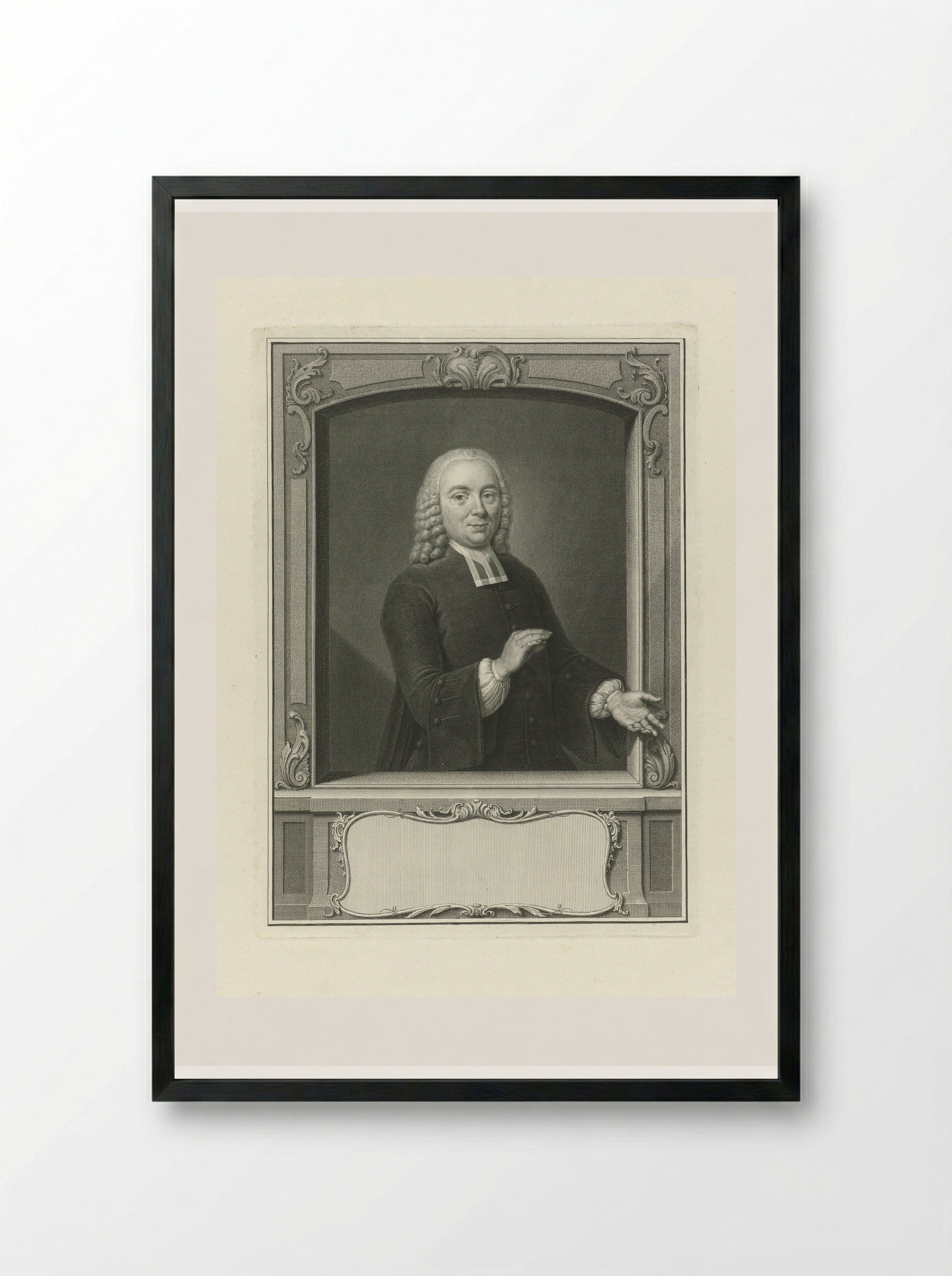 Portret van Willem van den Broek - Pieter Tanjé - Framed Print Black