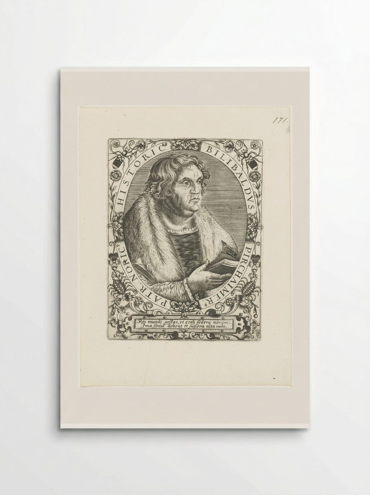 Portret van Willibald Pirckheimer - Theodor de Bry - Poster