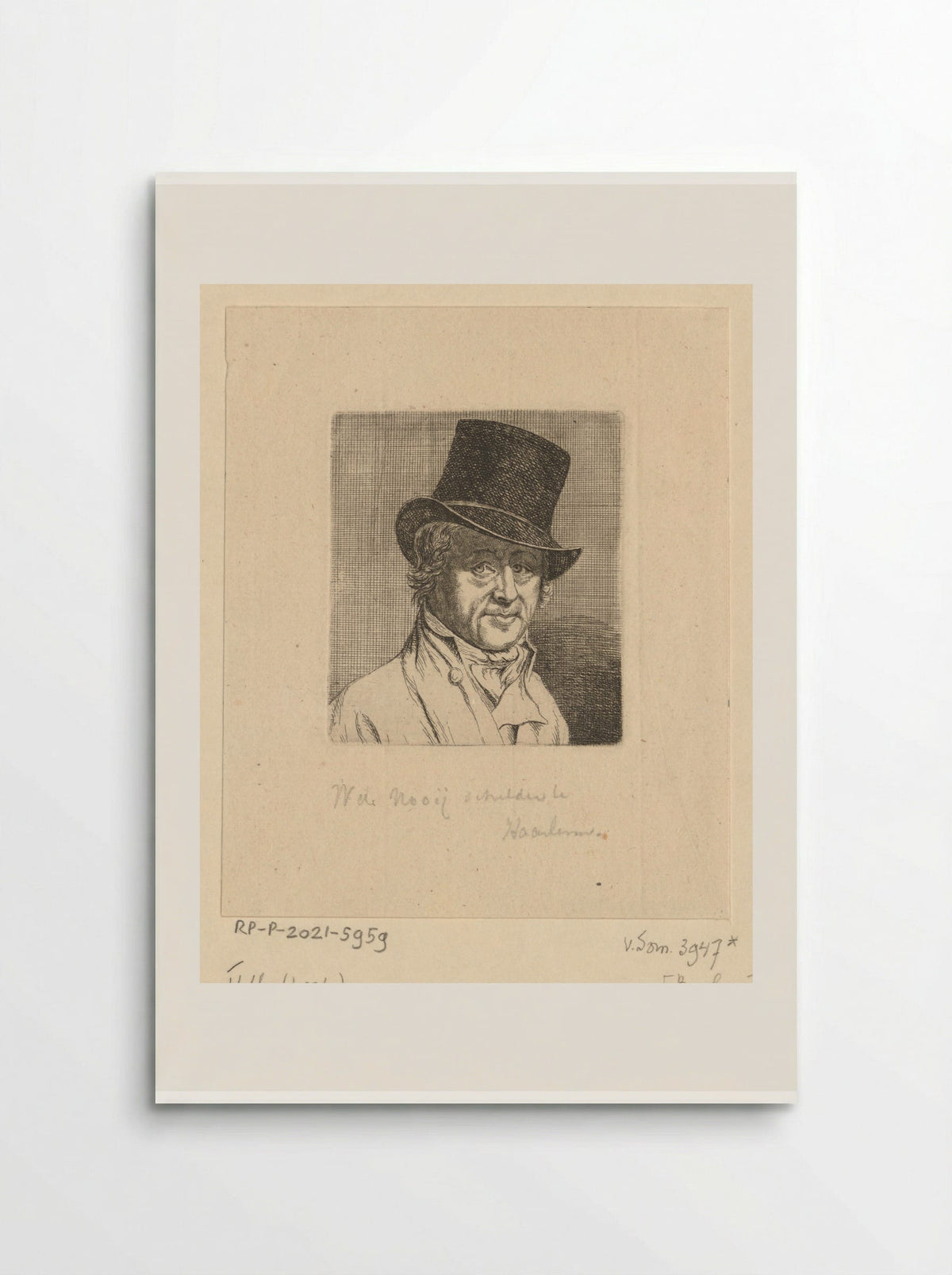 Portret van Wouterus de Nooy - Ernst Willem Jan Bagelaar - Poster