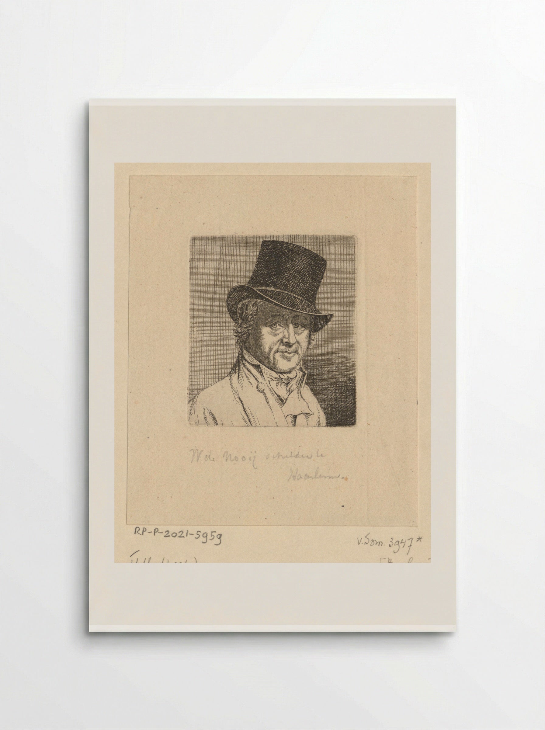 Portret van Wouterus de Nooy - Ernst Willem Jan Bagelaar - Poster