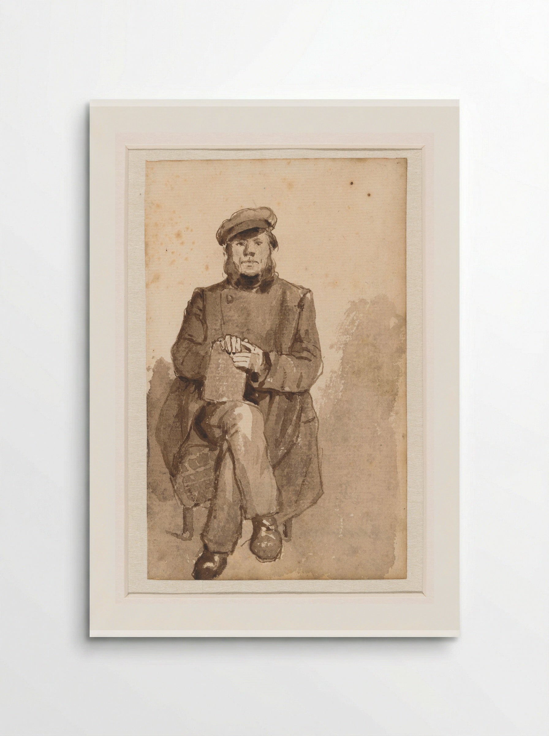 Portret van de boekhandelaar David Blok - Jan Weissenbruch - Poster