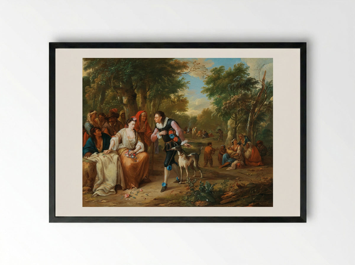 Portret van de eerste graaf van Albemarle - Hendrik Carré (I) - Framed Print Black