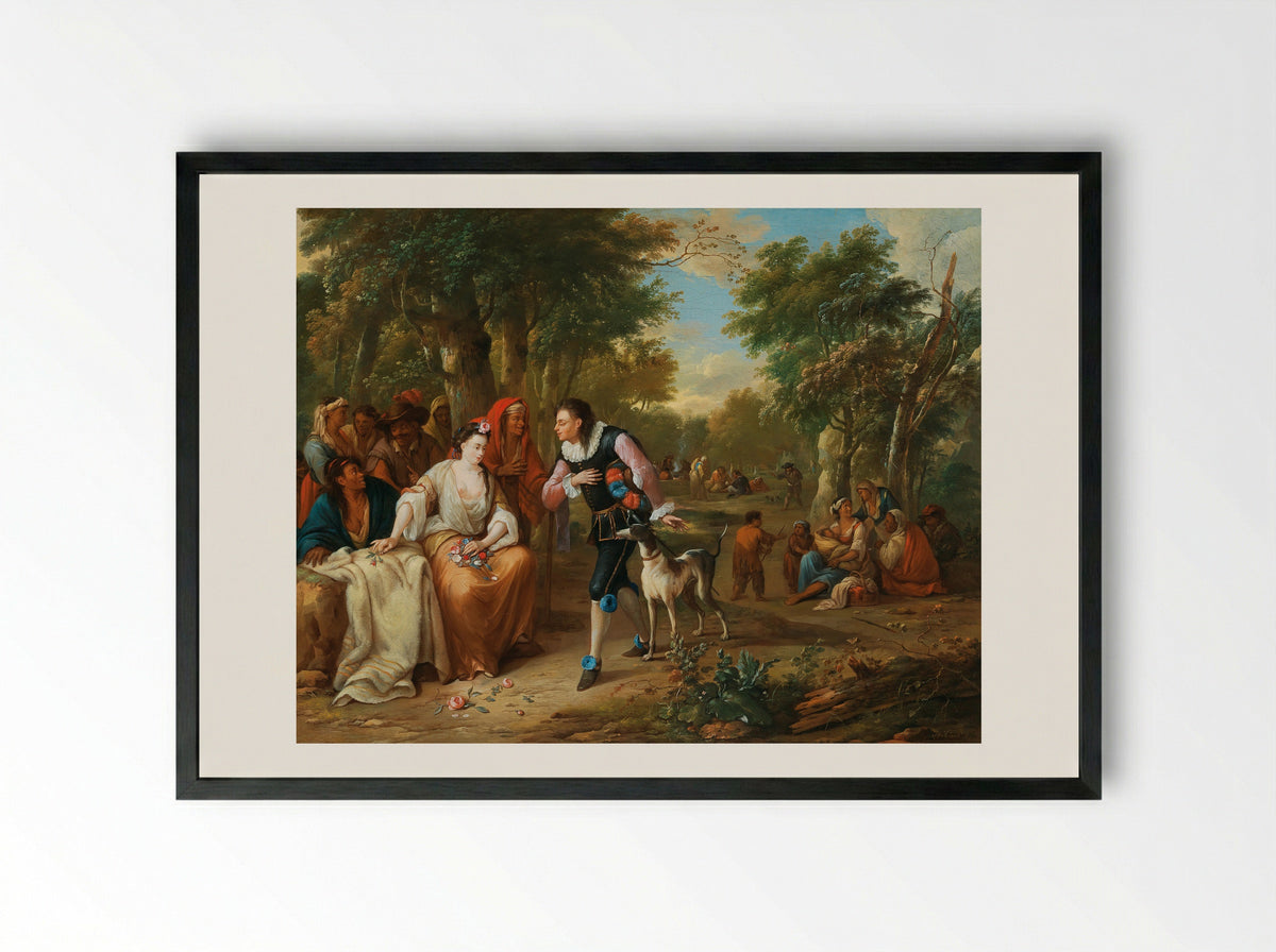 Portret van de eerste graaf van Albemarle - Hendrik Carré (I) - Framed Print Black