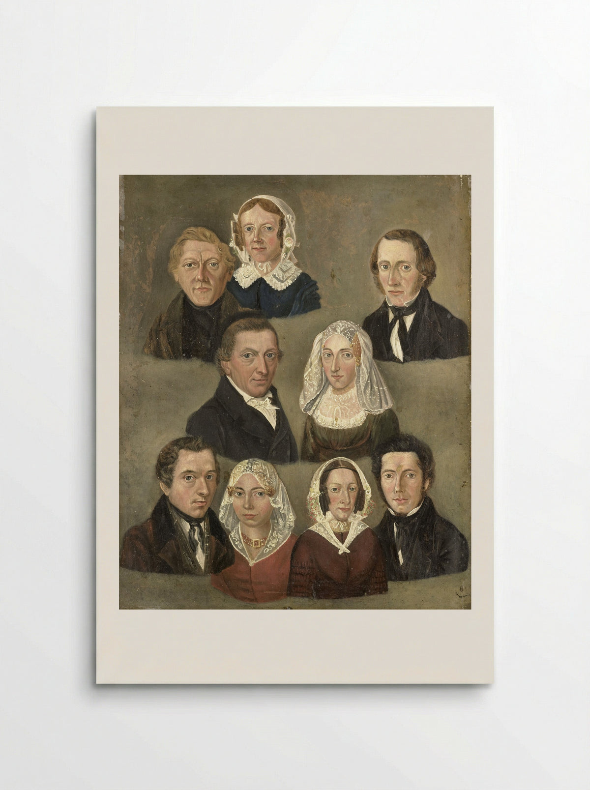 Portret van de ouders van de kunstenaar - Kornelis Douwes Teenstra - Poster