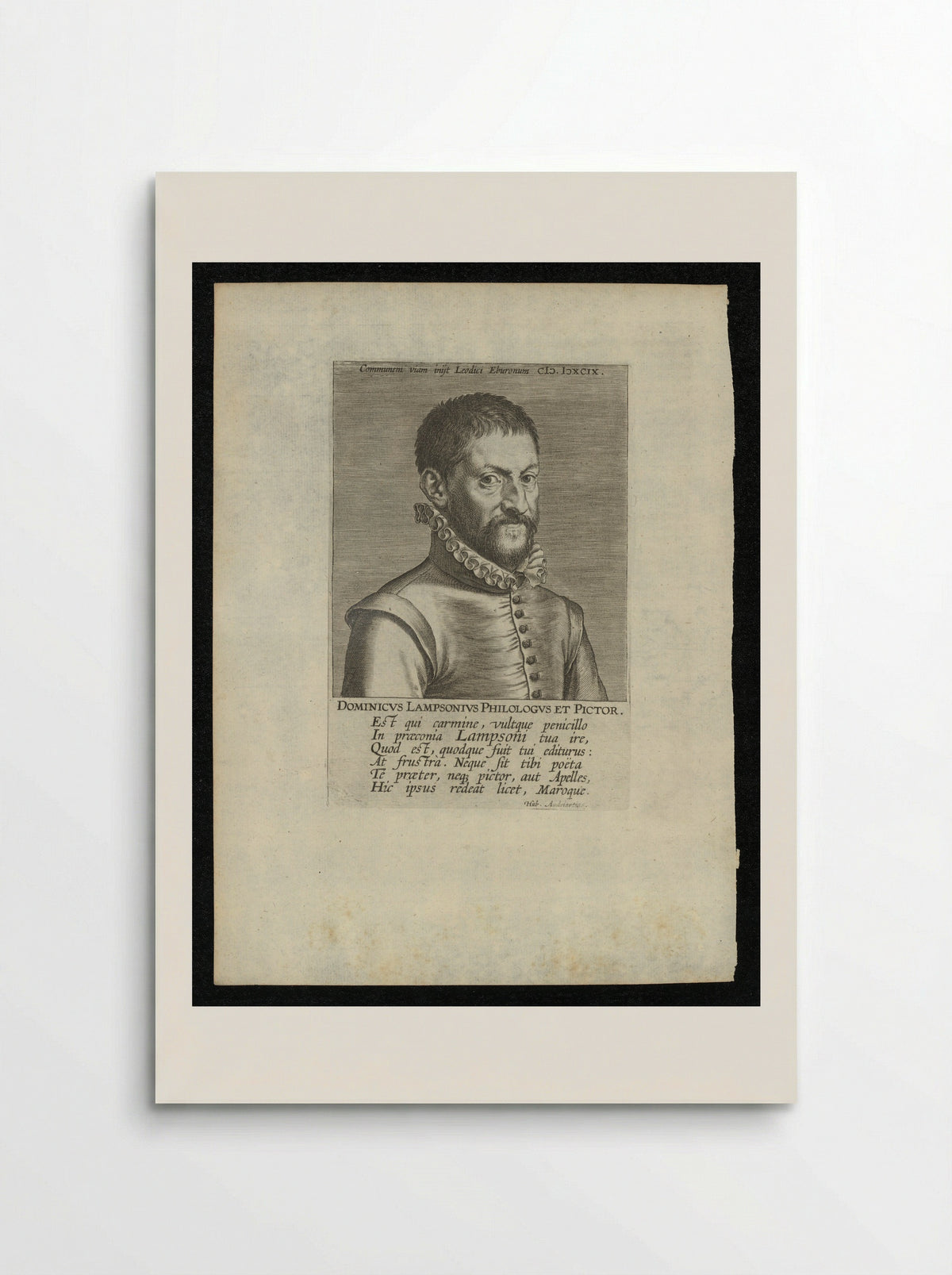 Portret van de schilder Joachim Patinier - Dominicus Lampsonius - Poster