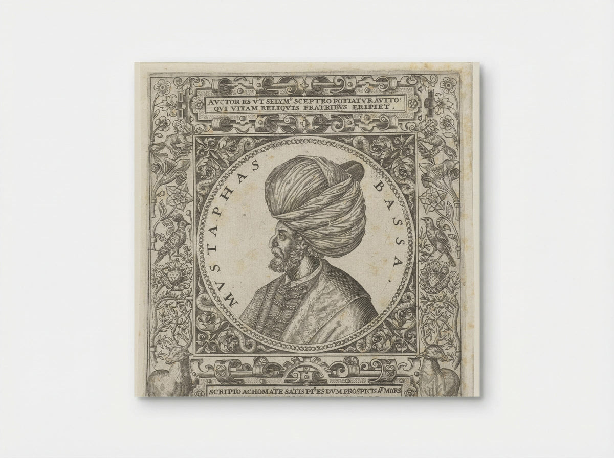 Portret van de sultan Mustafa Basha - Theodor de Bry - Poster