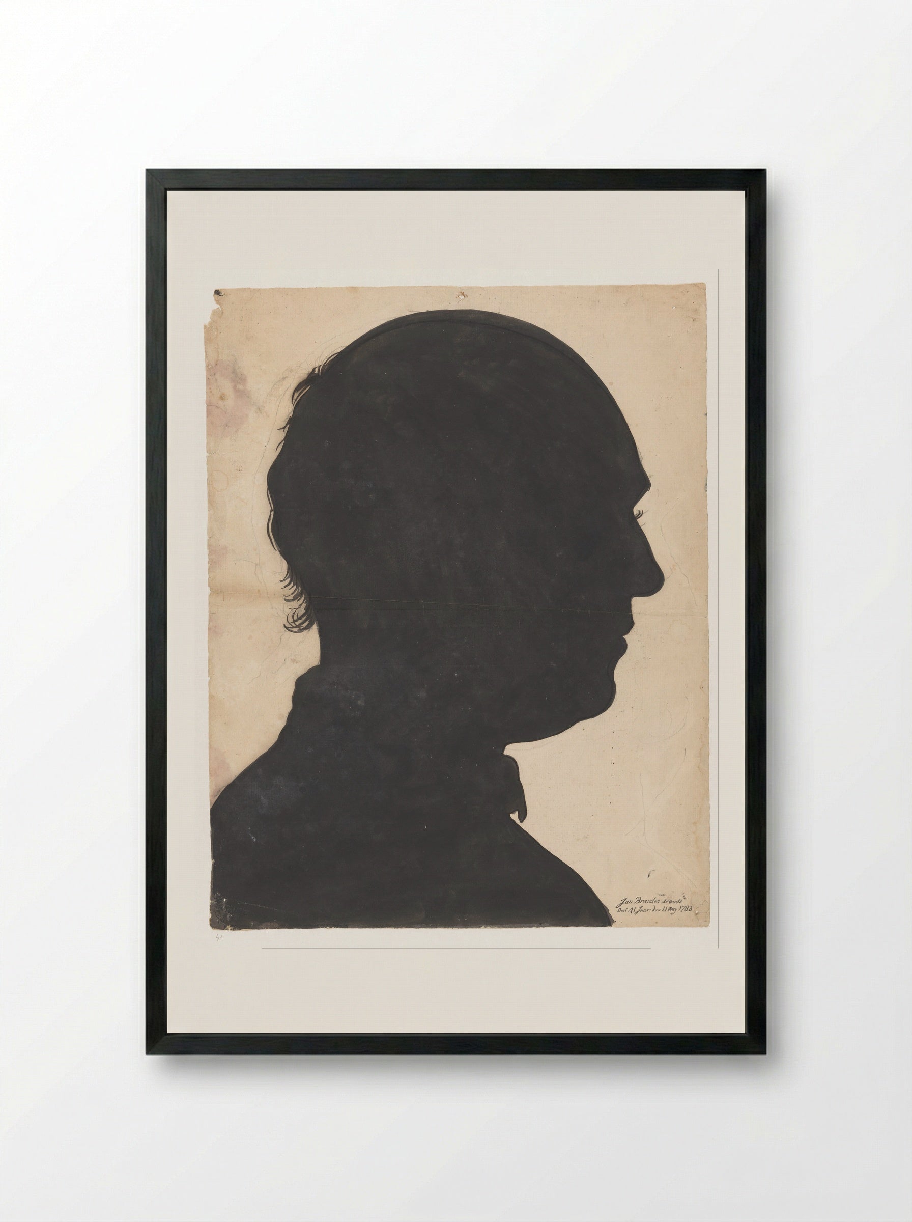 Portret van een Boeginees - Jan Brandes - Framed Print Black