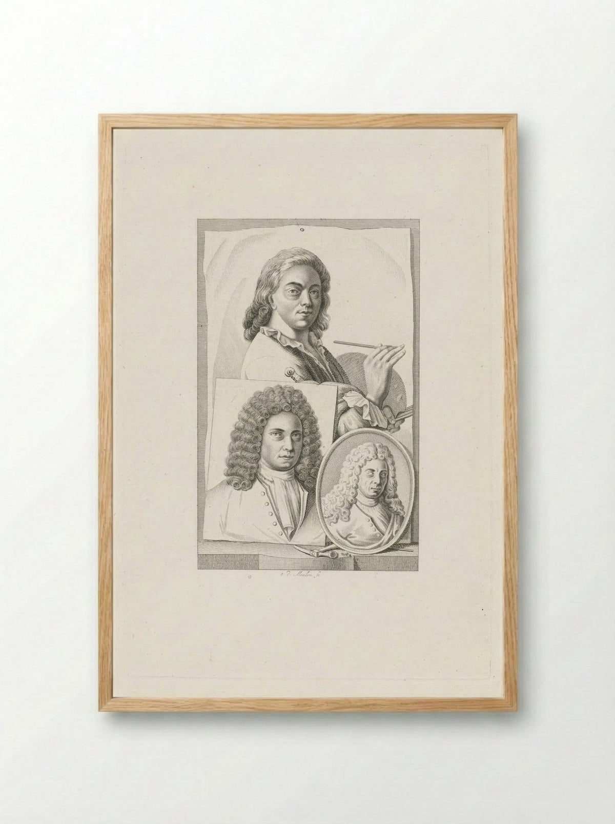 Portret van een kunstenaar (Roeland van Eynden) - Roeland van Eynden - Framed Print Wood