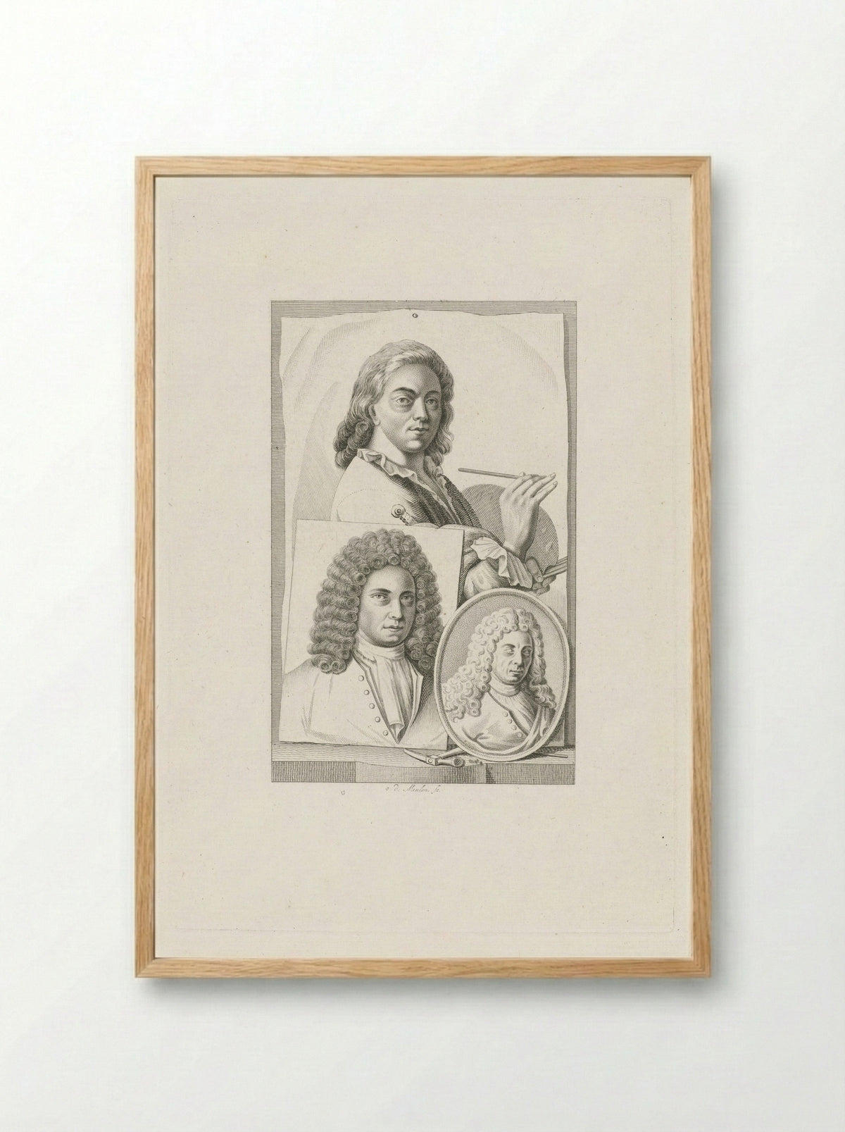 Portret van een kunstenaar (Roeland van Eynden) - Roeland van Eynden - Framed Print Wood