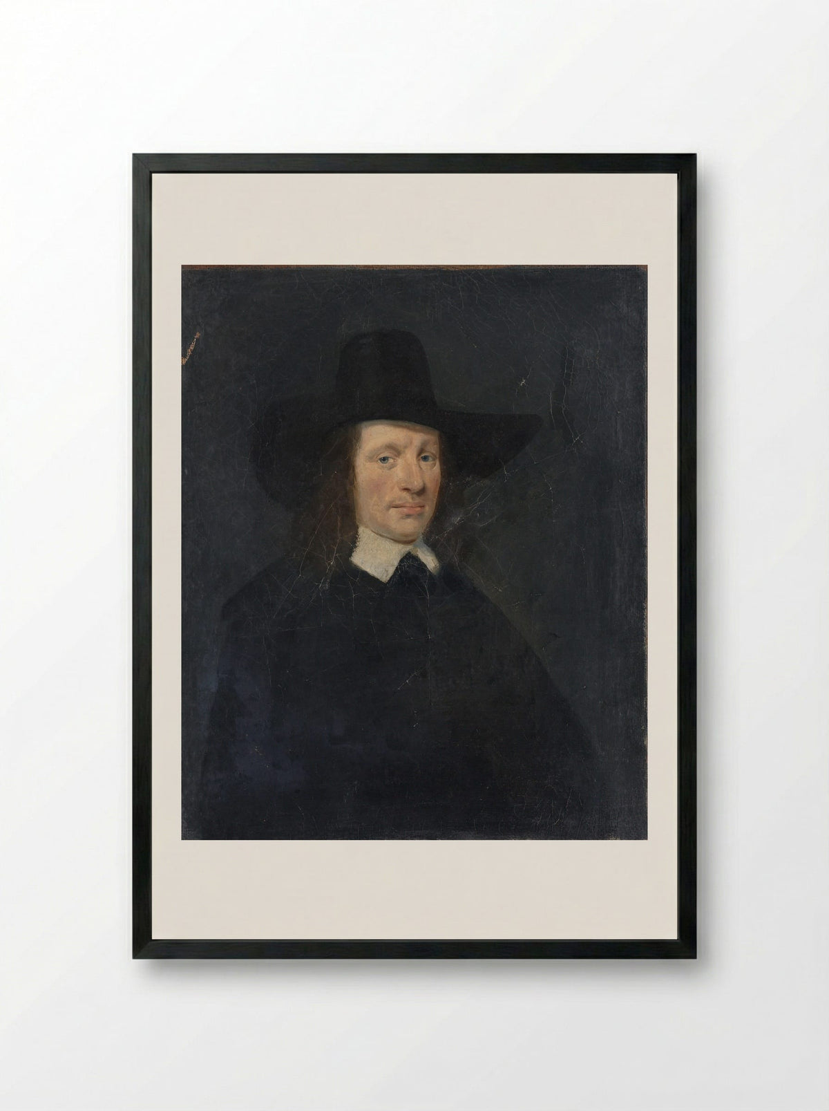 Portret van een man (Han van Meegeren) - Han van Meegeren - Framed Print Black