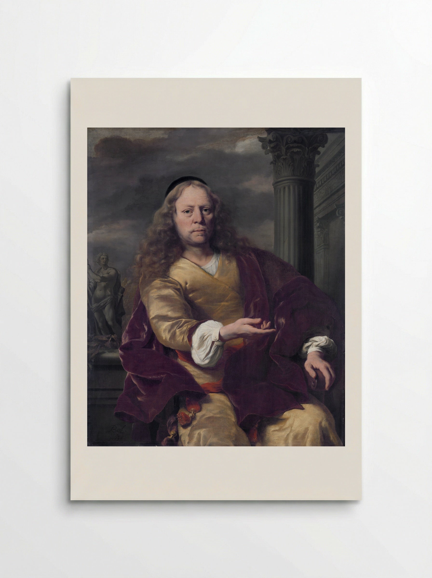 Portret van een man - Ferdinand Bol - Poster