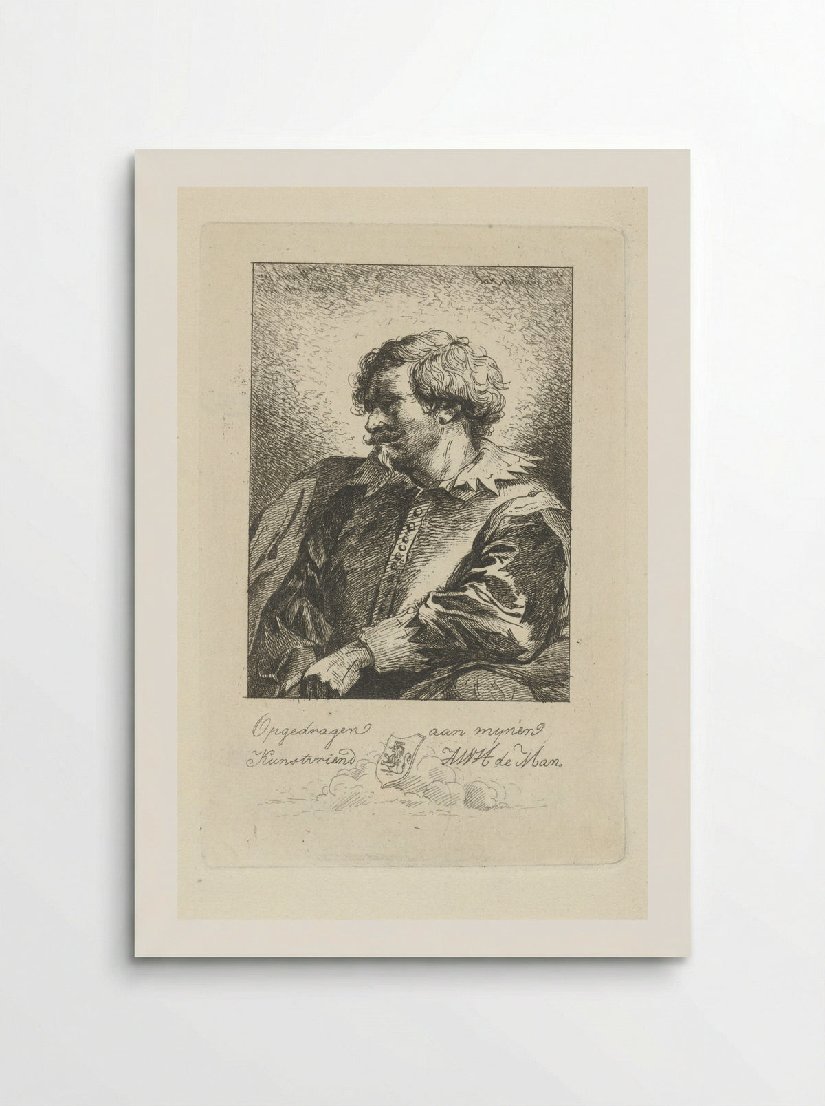 Portret van een man - Jean Zacherie Mazel - Poster