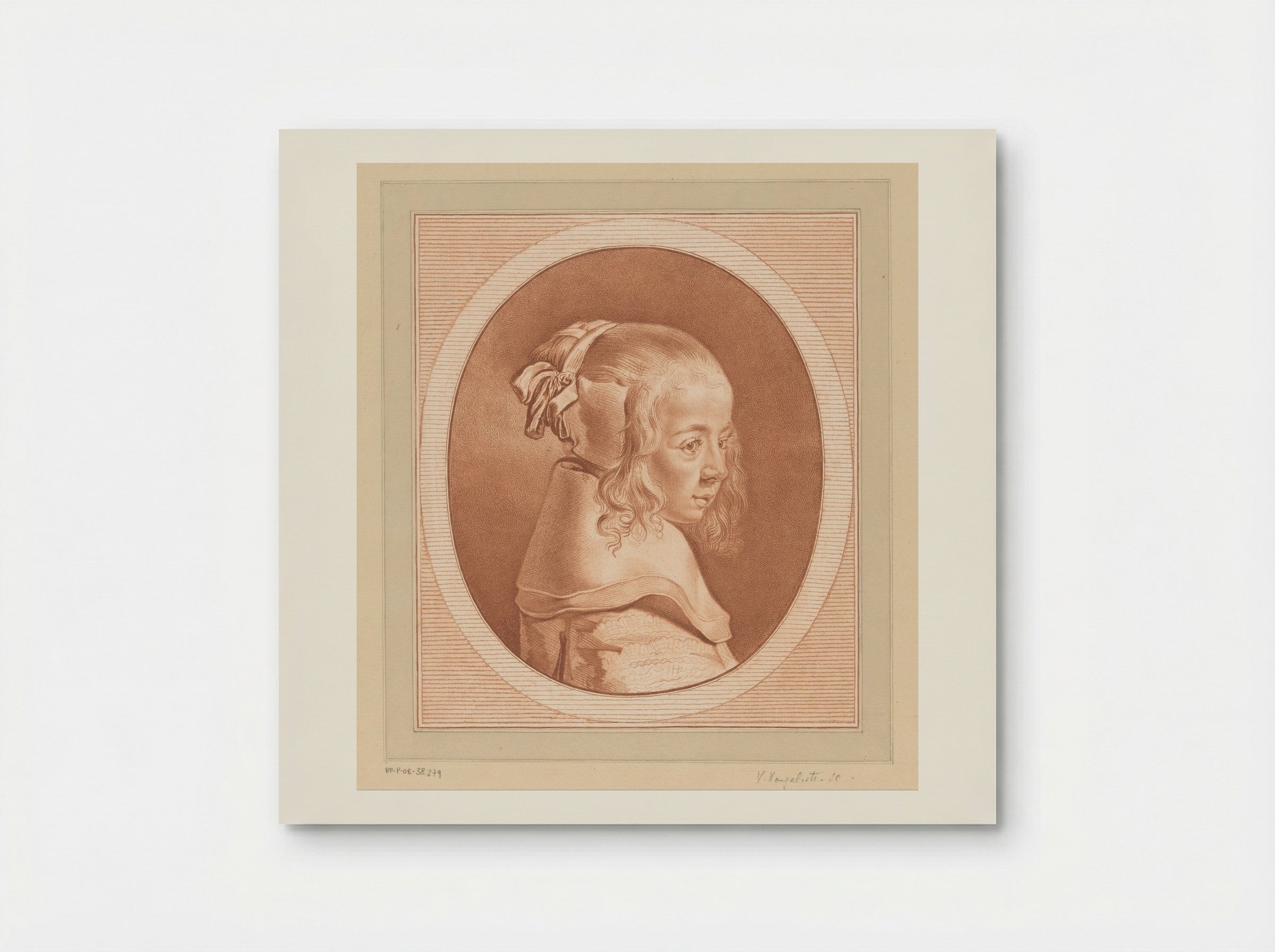 Portret van een onbekend meisje - Vincenzo Vangelisti - Poster