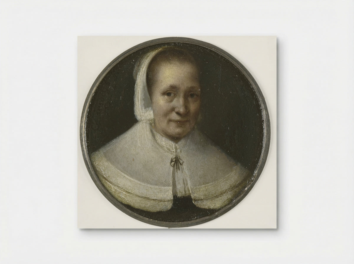Portret van een vijftigjarige vrouw - Gerrit Lundens - Poster