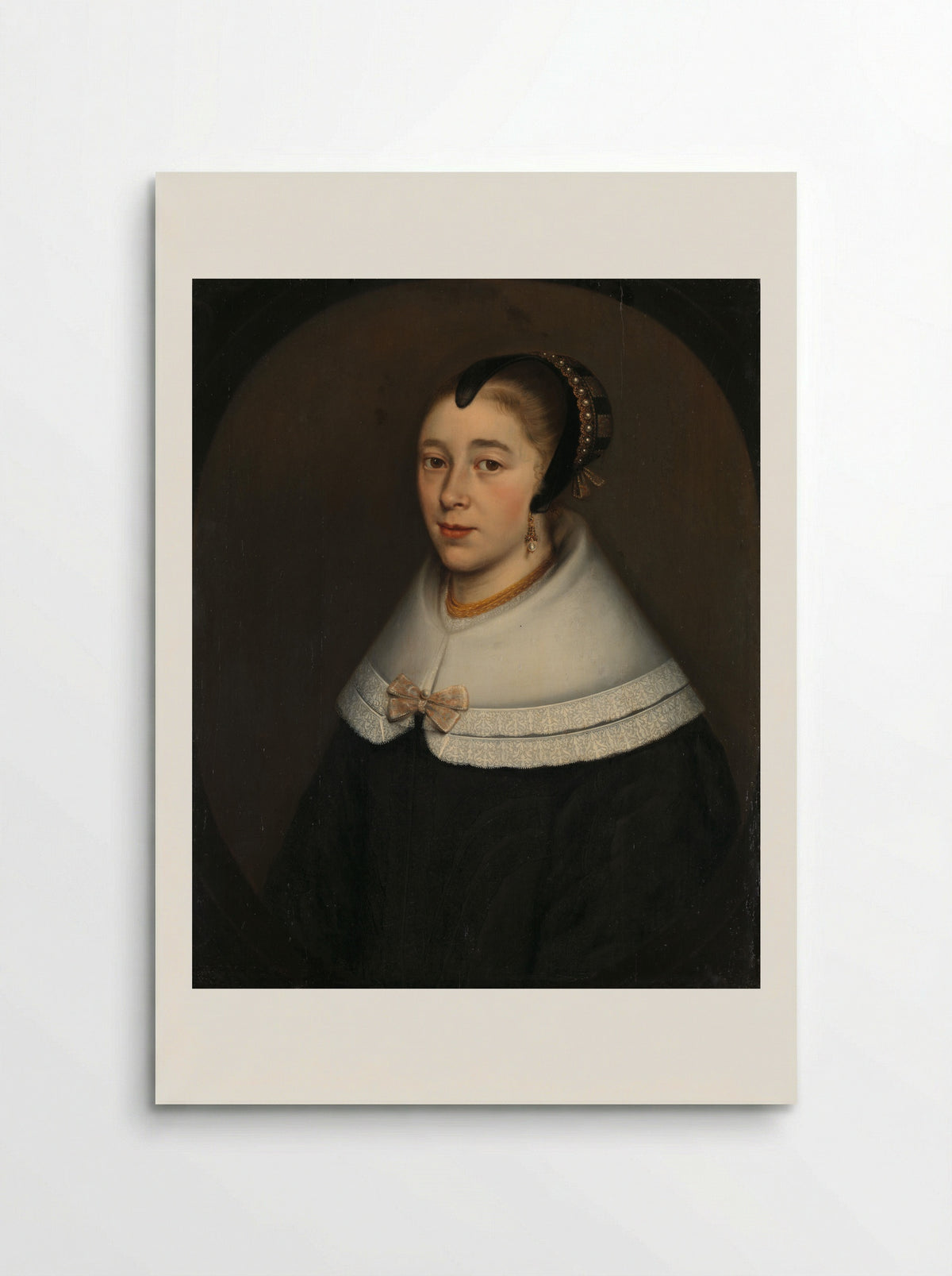 Portret van een vrouw - Dirck Craey - Poster
