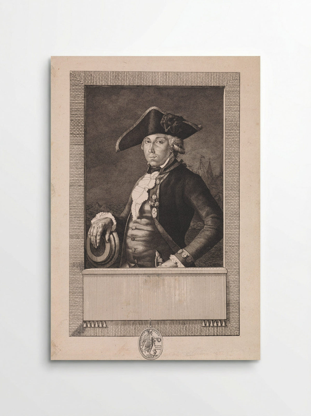 Portret van luitenant Pieter van Aardenburg - Jan Gerard Waldorp - Poster