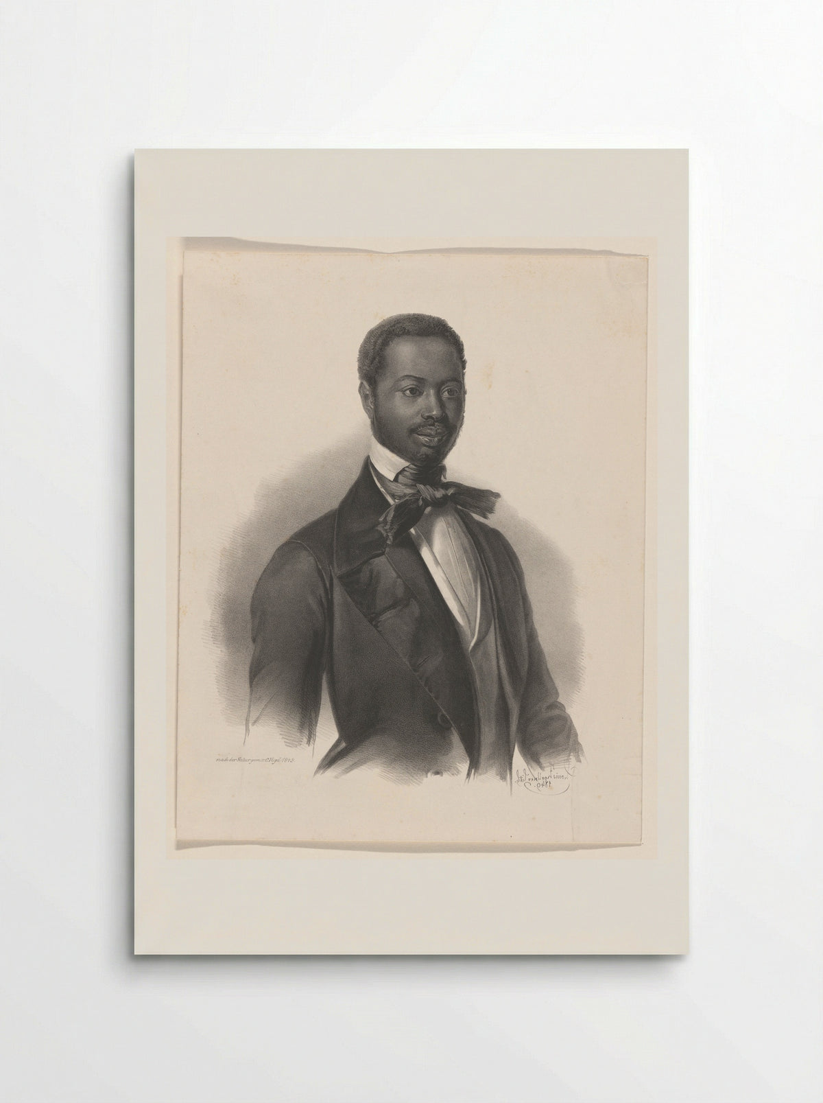 Portret van prins Kwasi Boachi - Ludwig Theodor Zöllner - Poster