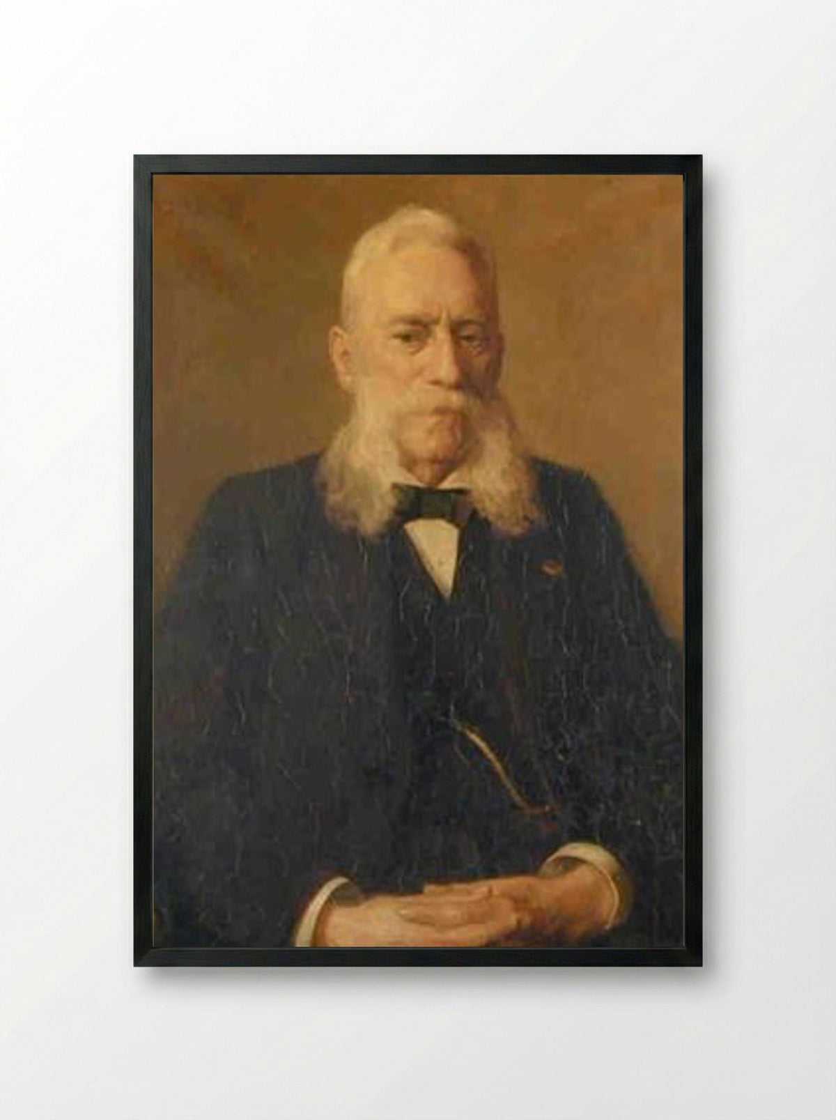 Portret van prof. dr. H. Lorentz - Hendrik van Borssum Buisman - Framed Print Black