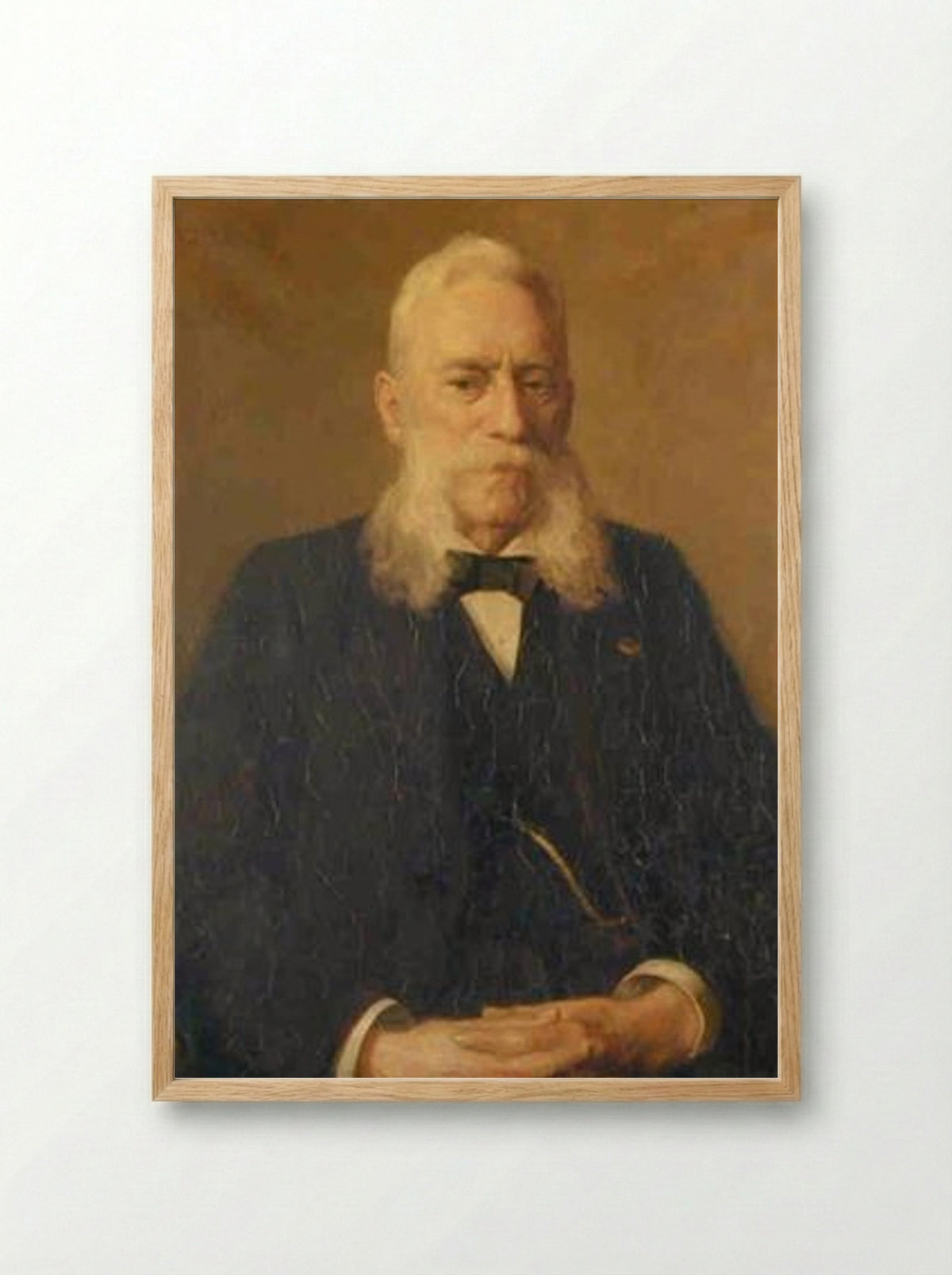 Portret van prof. dr. H. Lorentz - Hendrik van Borssum Buisman - Framed Print Wood