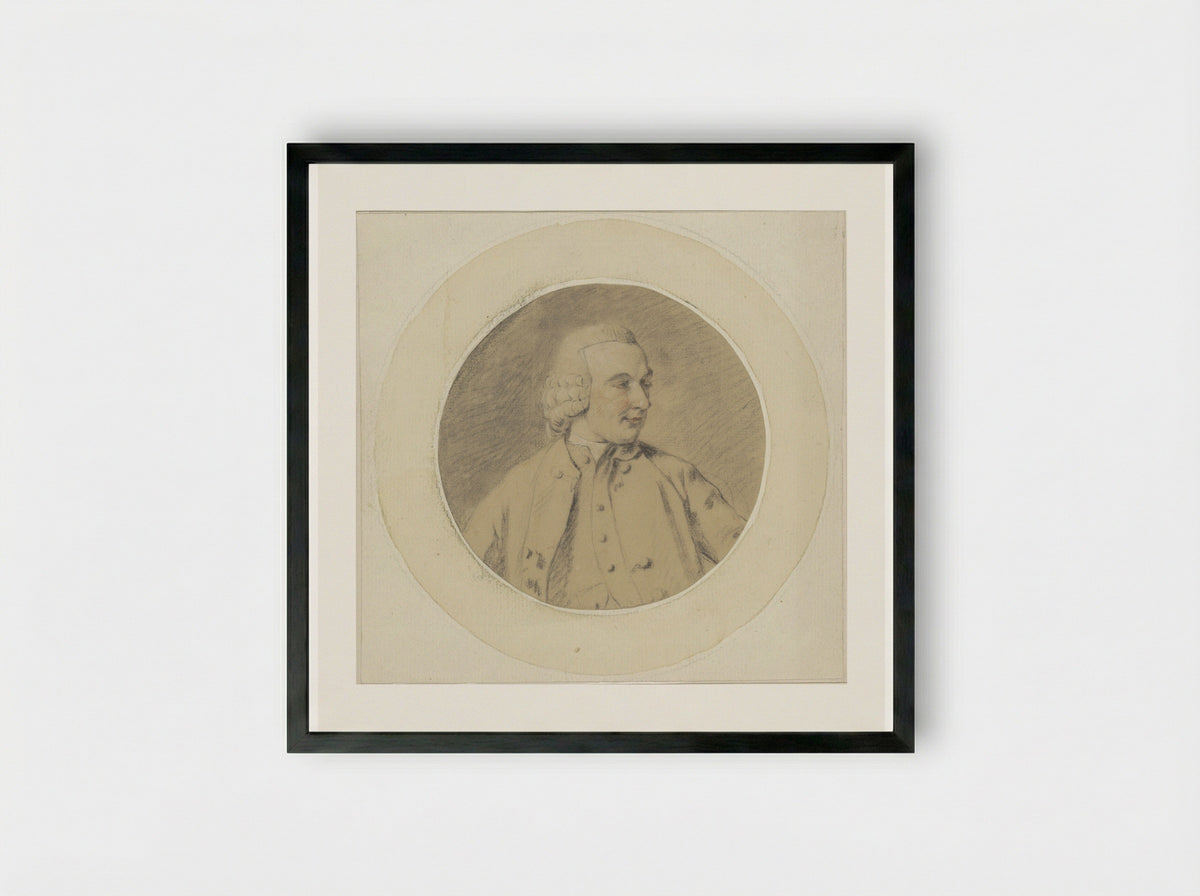 Portret van schilder Jacques Ignatius de Roore - Jan Punt - Framed Print Black