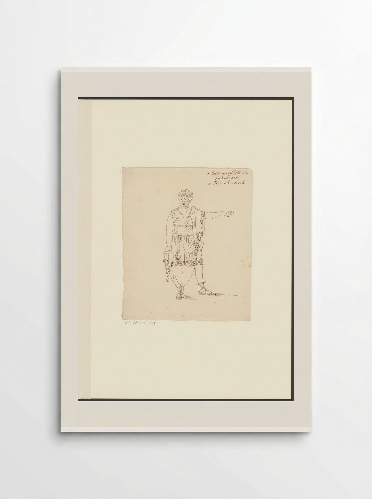 Portret van toneelspeler Andreas Snoek in de rol van Anthenor - Johannes Jelgerhuis - Poster