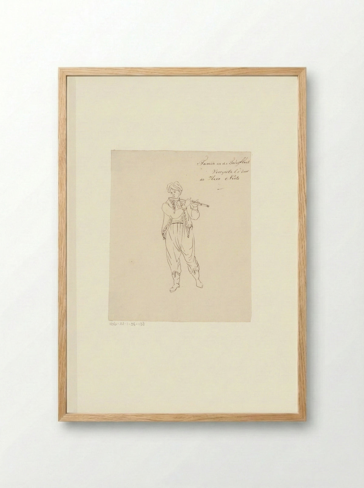 Portret van toneelspeler Jan Neyts als Tamin - Johannes Jelgerhuis - Framed Print Wood
