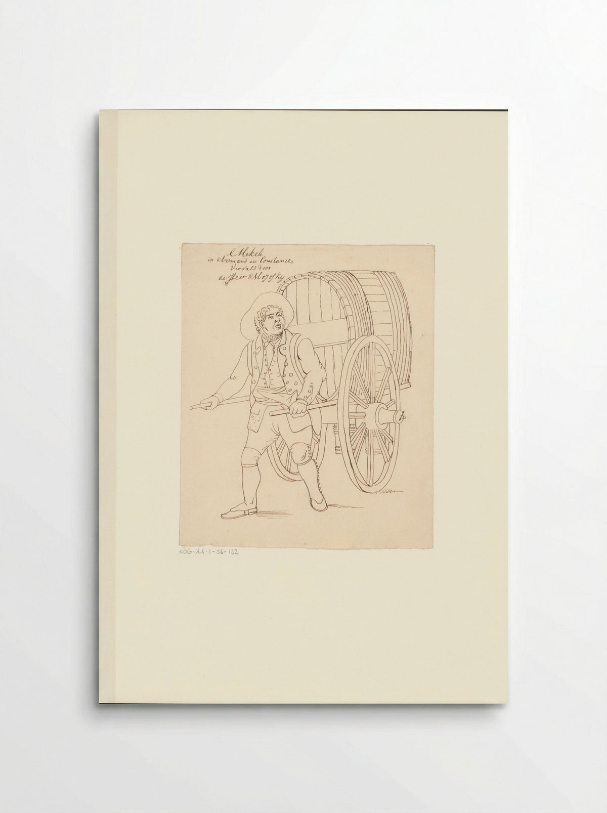 Portret van toneelspeler Theo Majofski in de rol van Mekéli - Johannes Jelgerhuis - Poster
