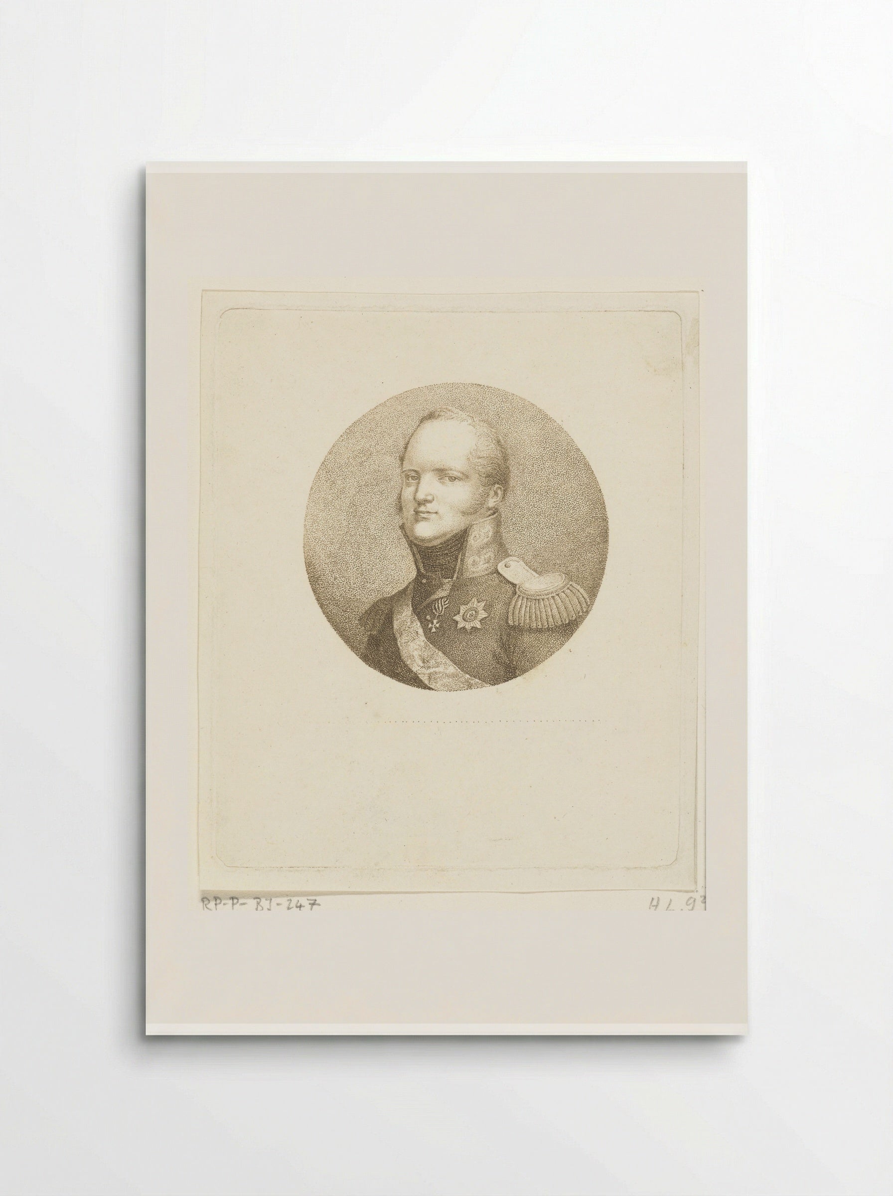 Portret van tsaar Alexander I - Ernst Willem Jan Bagelaar - Poster