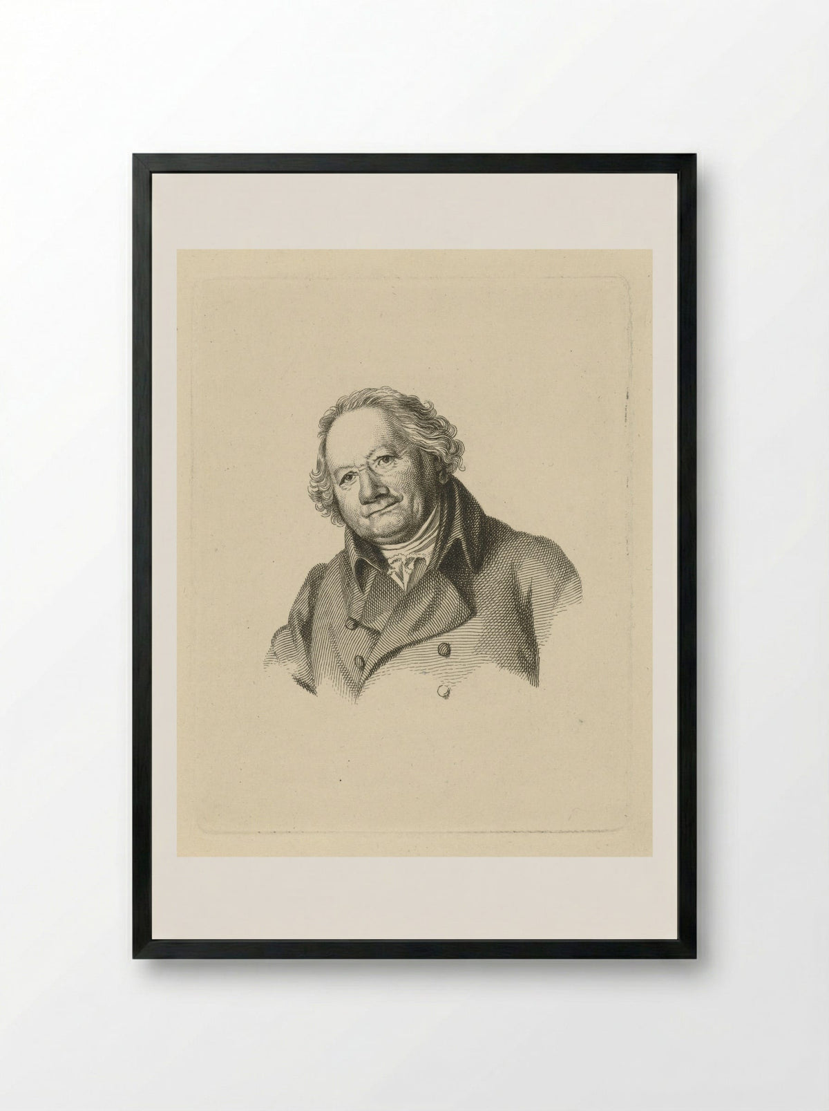 Portretten van Christiaan Welmeer - Jacob Ernst Marcus - Framed Print Black