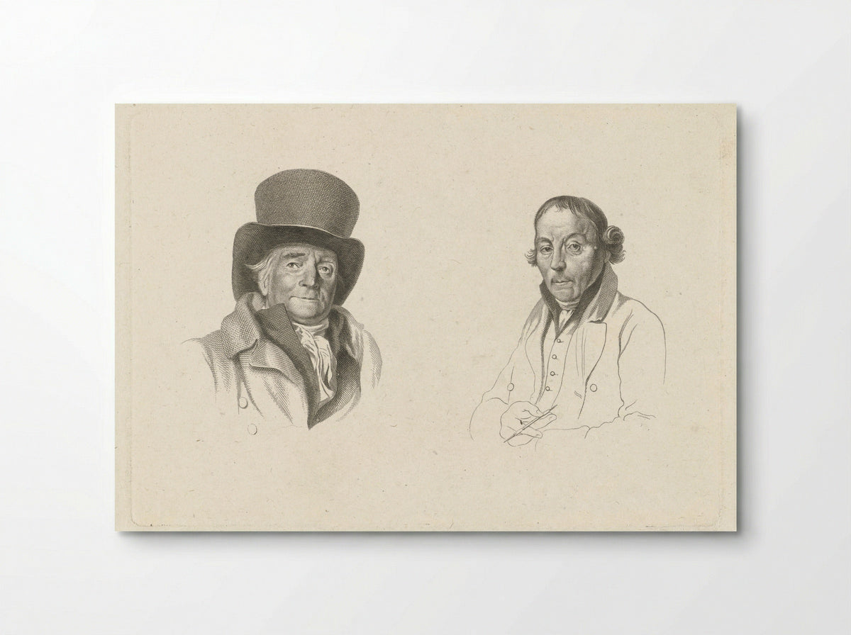 Portretten van Johannes Petrus van Horstok en Warner Horstink - Jacob Ernst Marcus - Poster