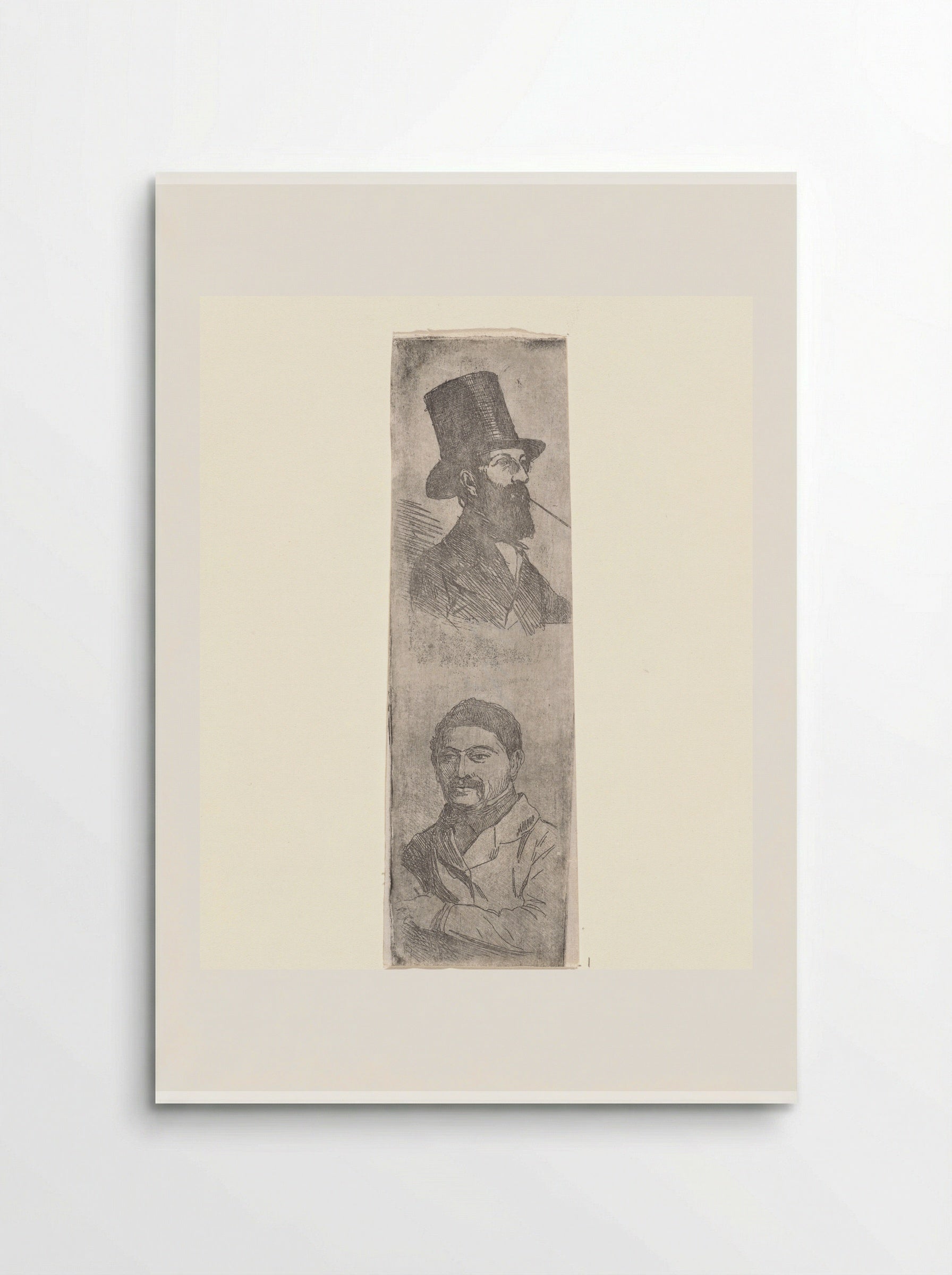 Portretten van Reinier Craeyvanger en Joseph Hartogensis - Jan Weissenbruch - Poster