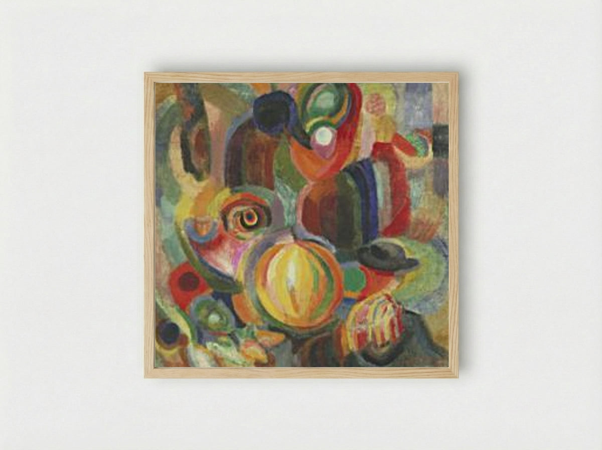 Portuguese Market - Sonia Delaunay - Framed Print Wood