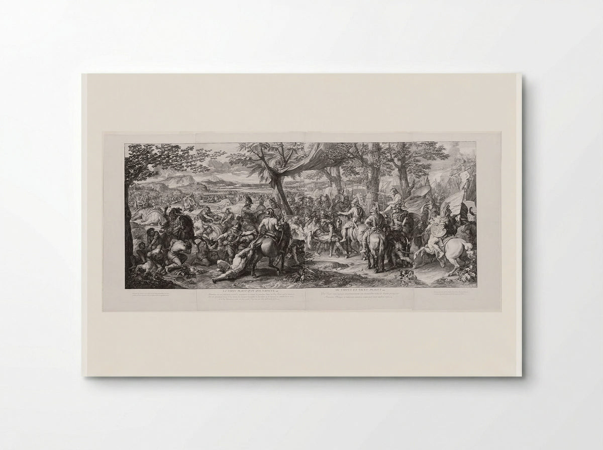 Porus Brought before Alexander - Gérard Audran - Poster