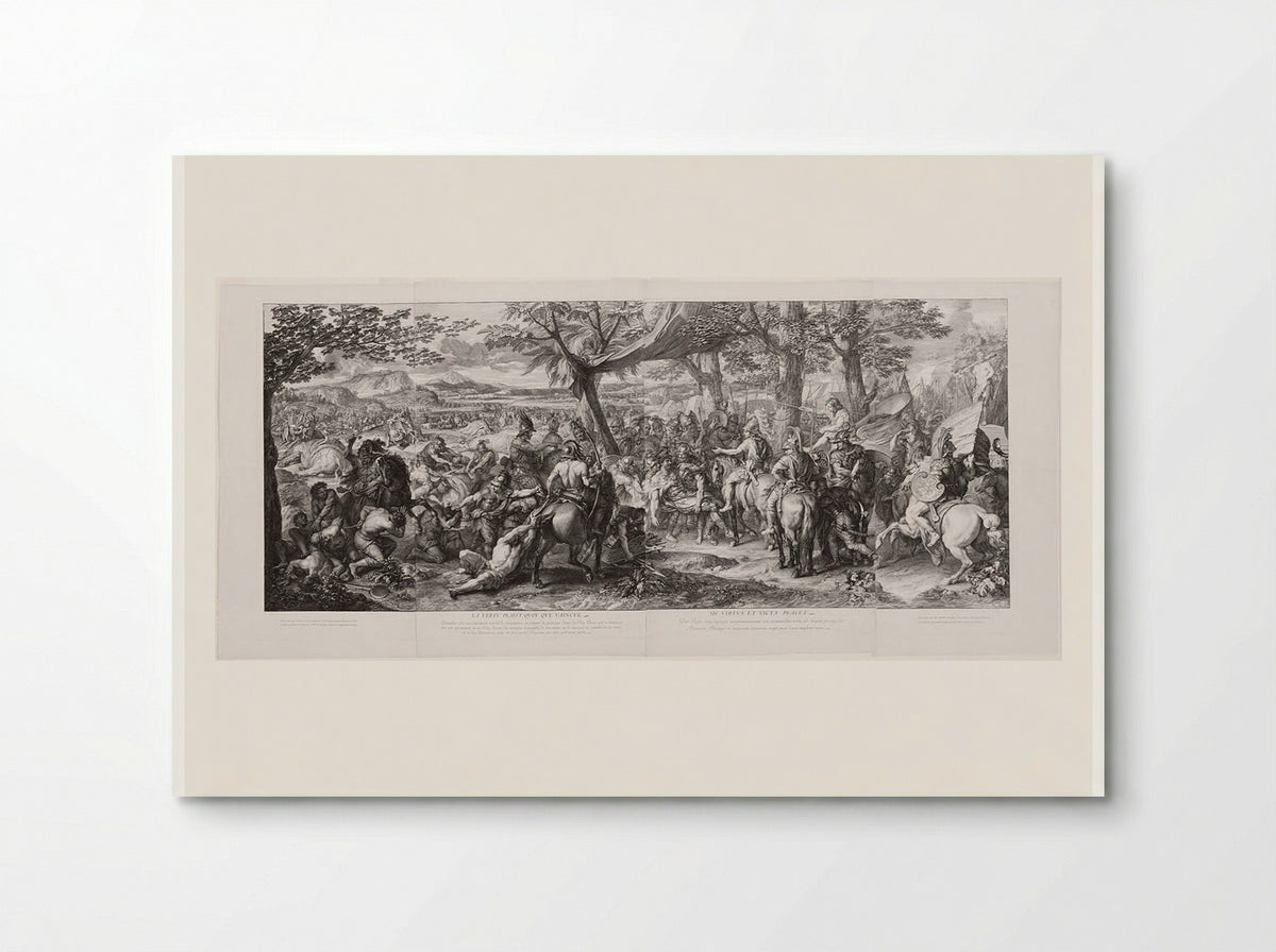 Porus Brought before Alexander - Gérard Audran - Poster
