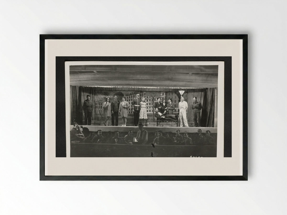 Post en toneelstuk - Dick W.B. van Maarseveen - Framed Print Black